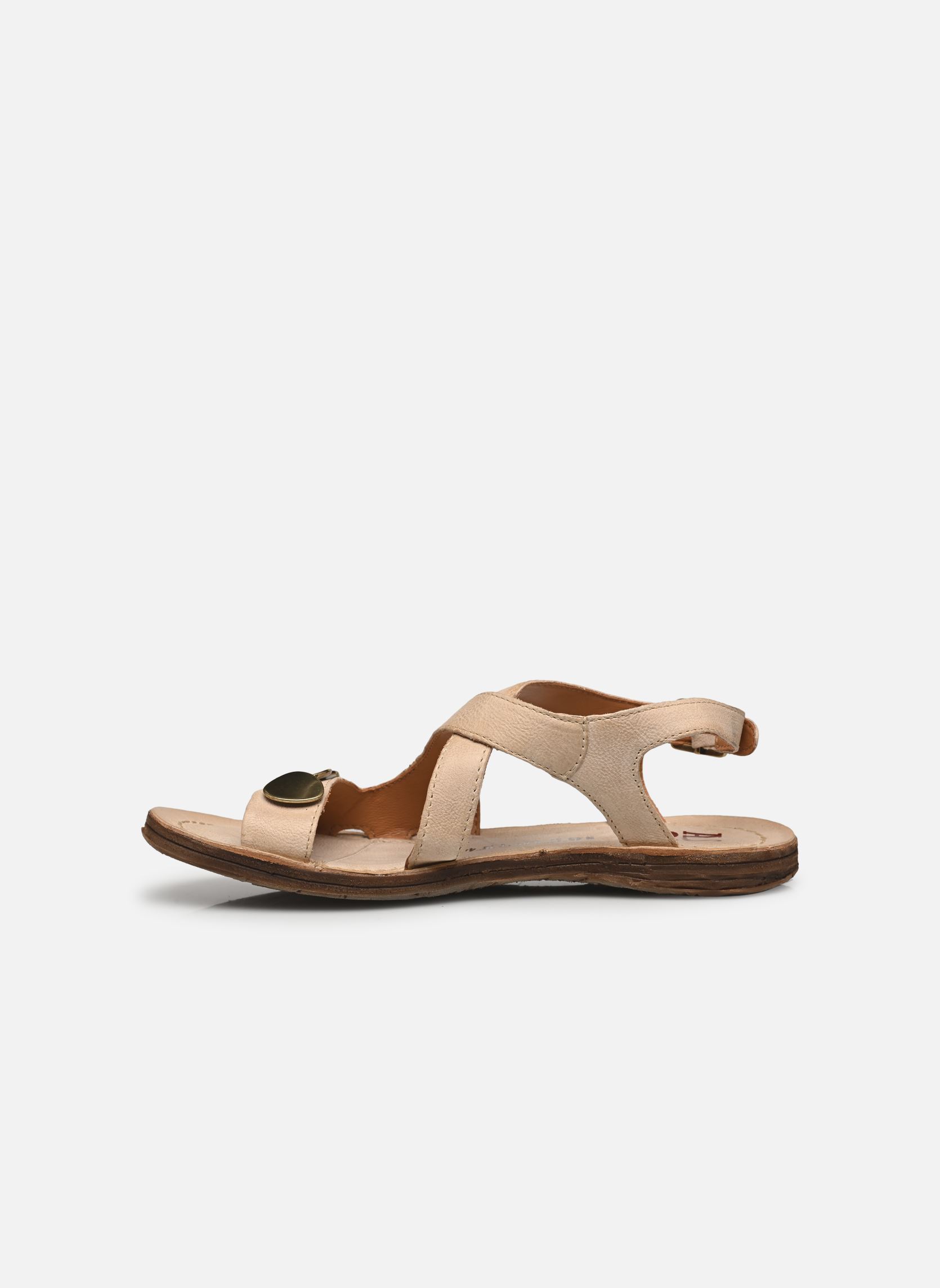 Flache Sandalen A16059 damen beige AS98 Flache Sandalen A16059 damen beige BEACH