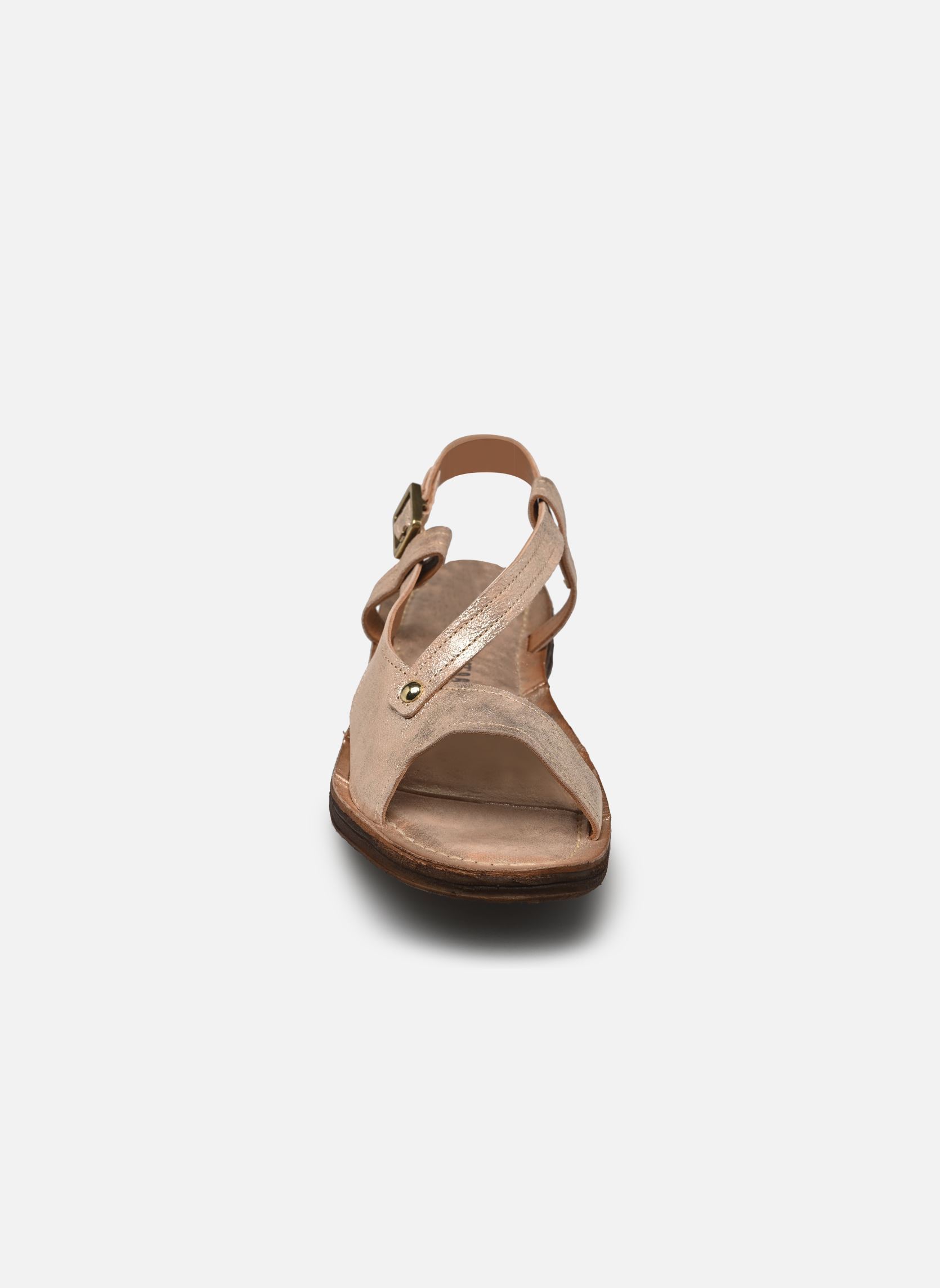 Sandalias planas A16065 mujer oro y bronce AS98 Sandalias planas A16065 mujer oro y bronce PLATINO