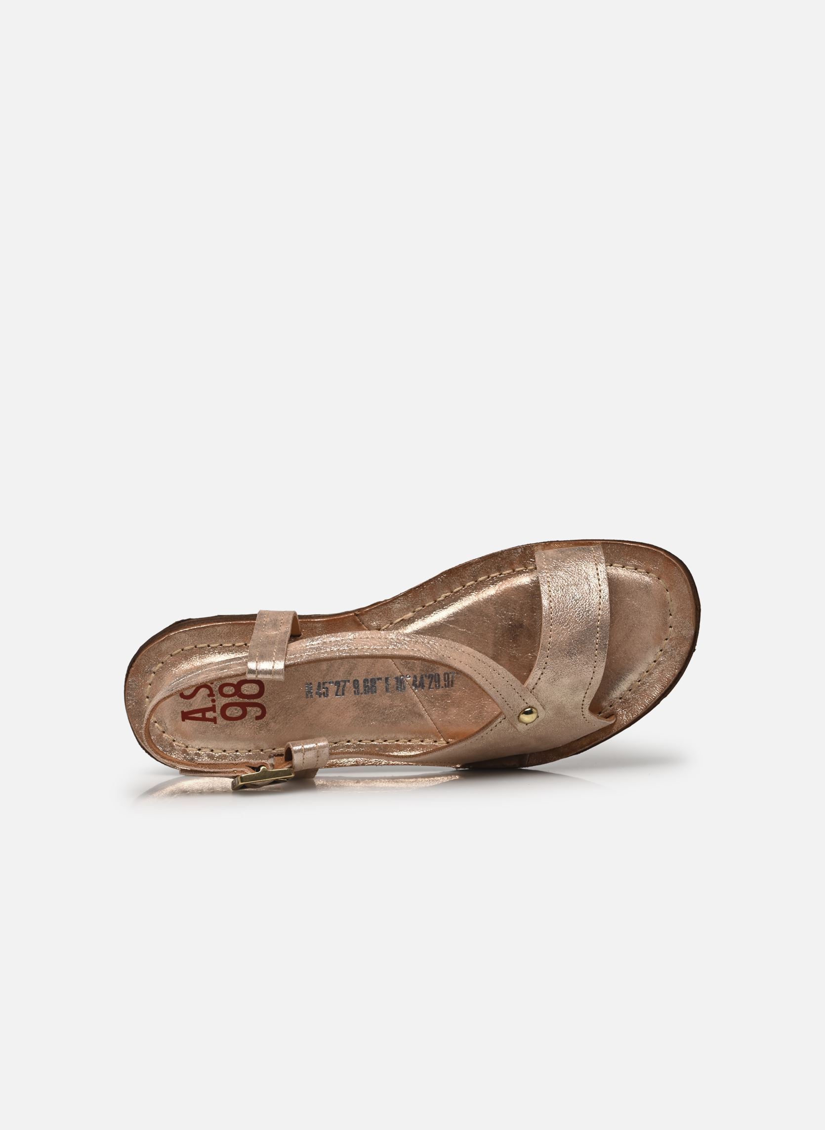 Sandalias planas A16065 mujer oro y bronce AS98 Sandalias planas A16065 mujer oro y bronce PLATINO