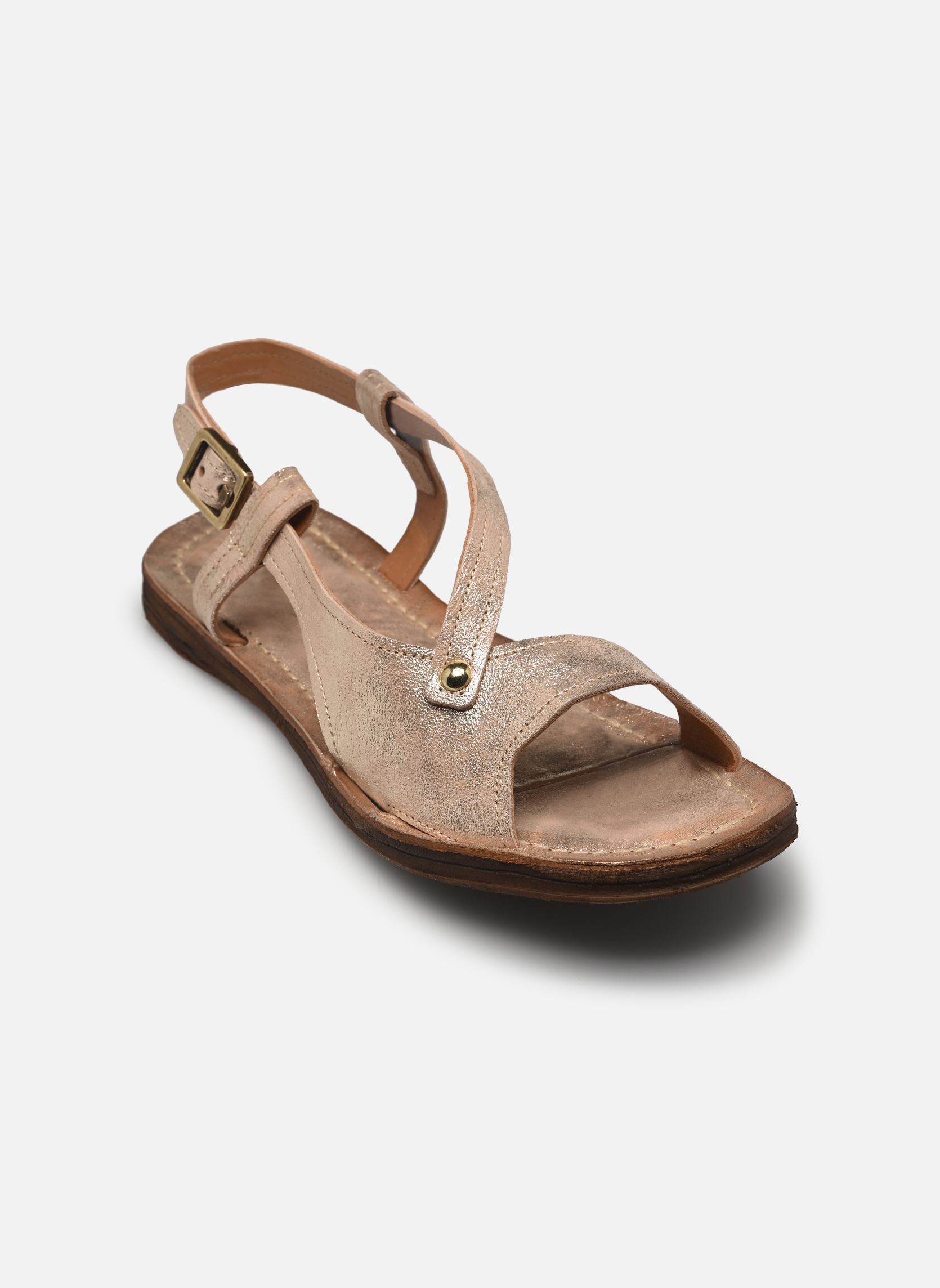 Sandalias planas A16065 mujer oro y bronce AS98 Sandalias planas A16065 mujer oro y bronce PLATINO