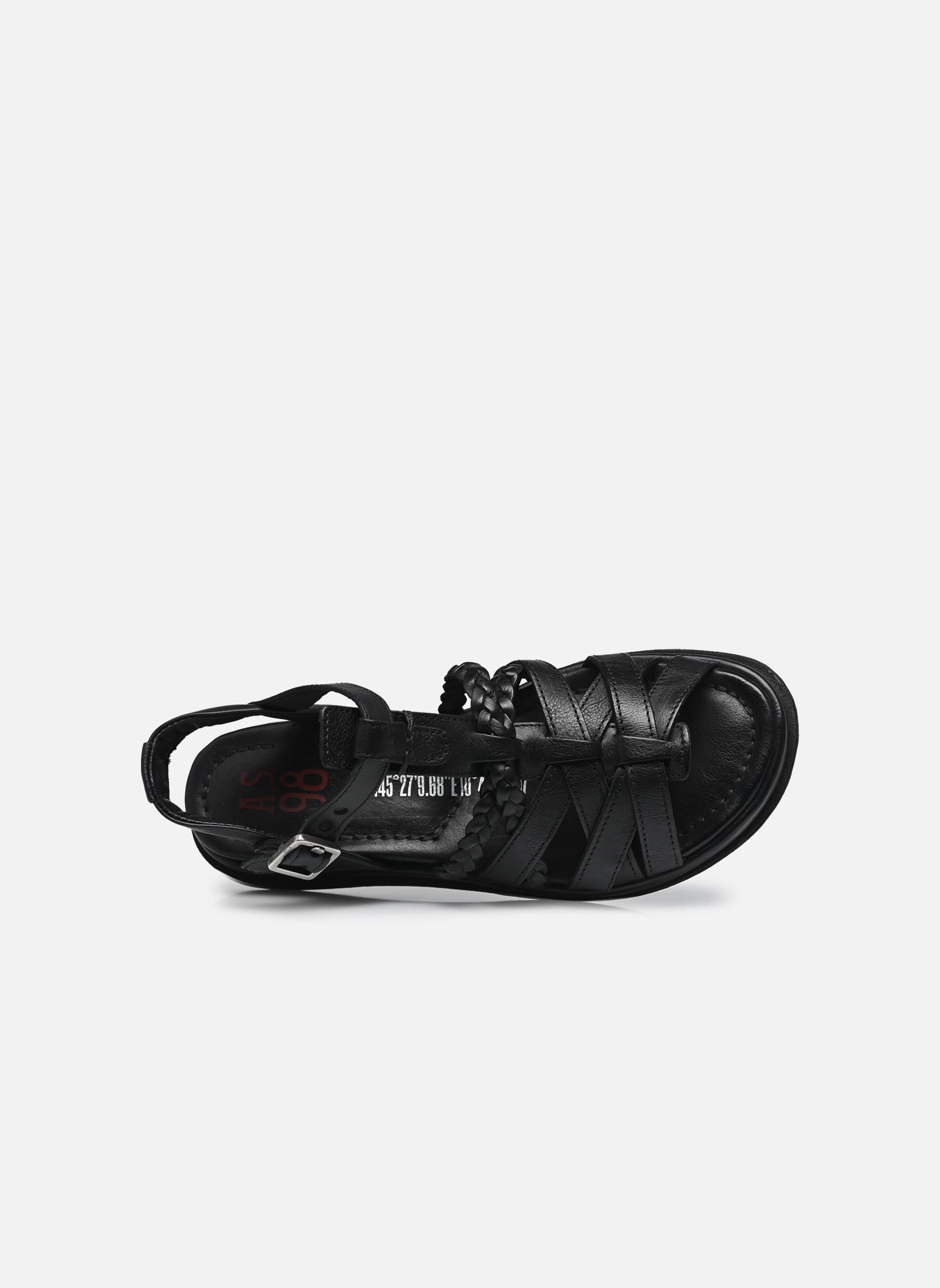 Sandales compensées et plateformes B60017 femme noir AS98 Sandales compensées et plateformes B60017 femme noir NERO