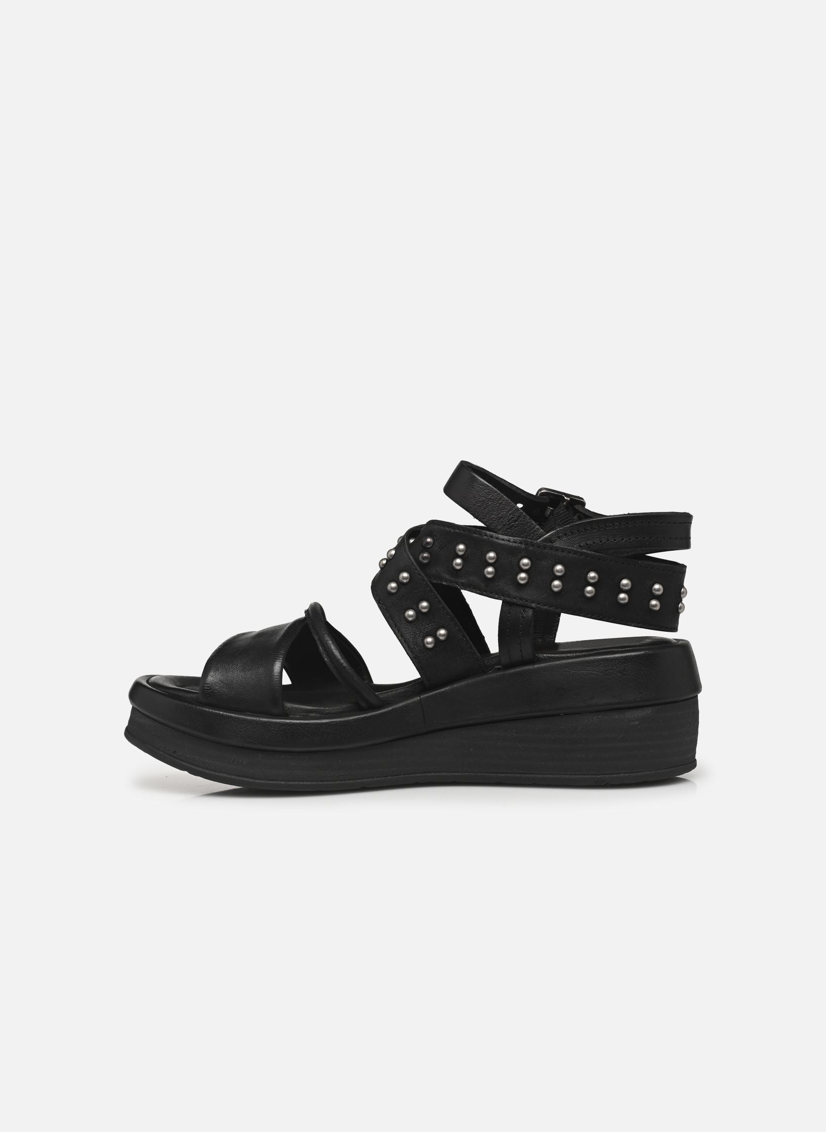 Sandales compensées et plateformes C02001 femme noir AS98 Sandales compensées et plateformes C02001 femme noir NERO+NERO