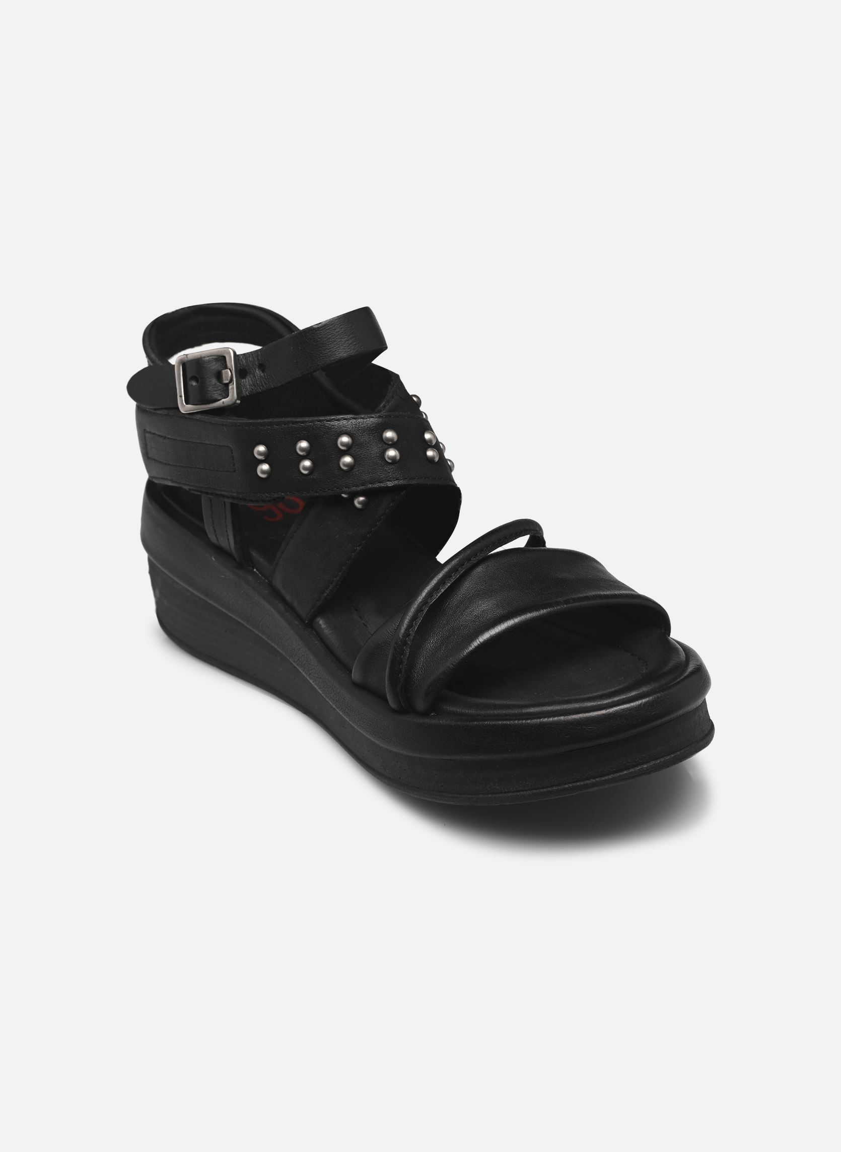 Sandales compensées et plateformes C02001 femme noir AS98 Sandales compensées et plateformes C02001 femme noir NERO+NERO