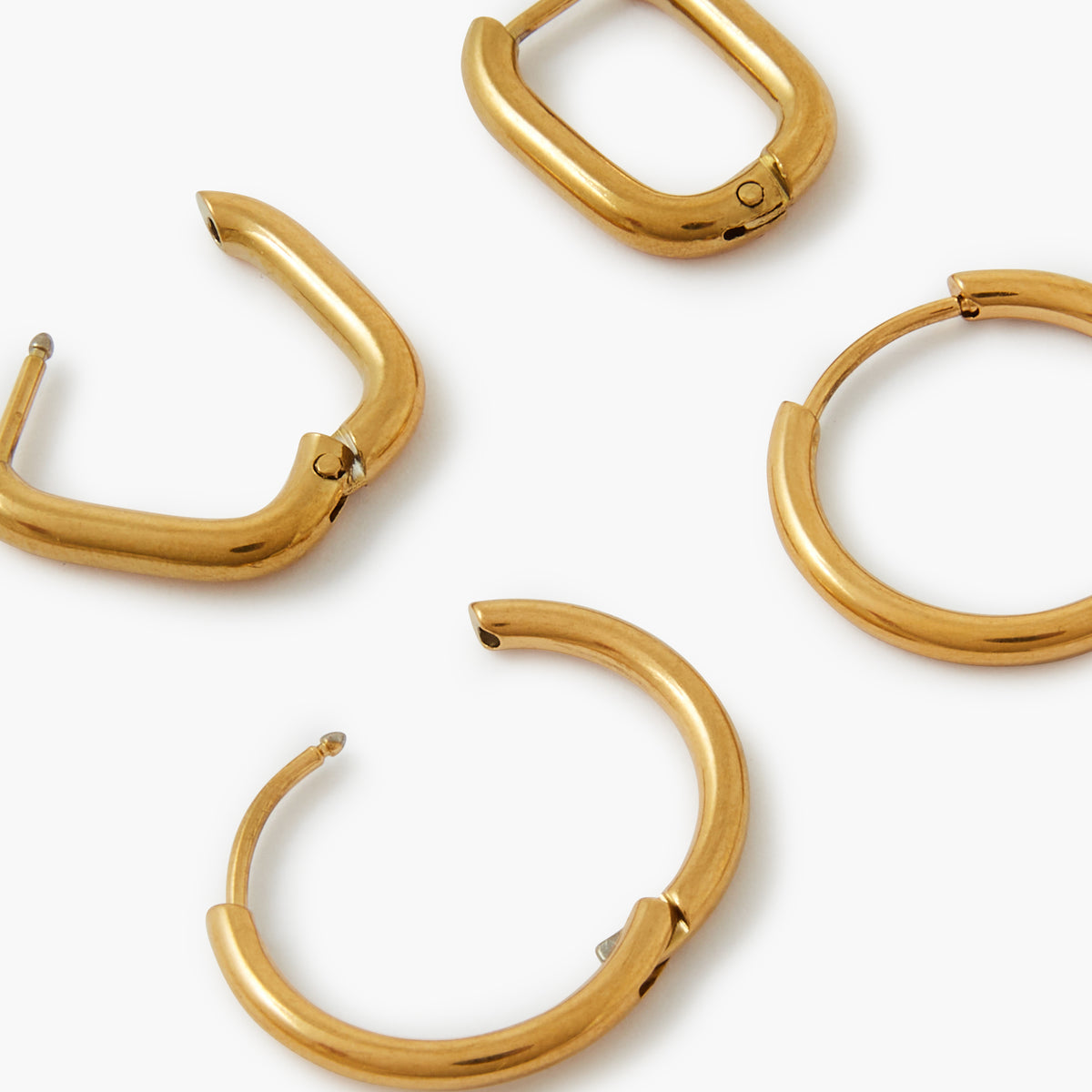Cupimatch 12 paires de Boucles d'oreille Perles d'imitation en Acier Inoxydable et Plastique, Coloré Ronde Boule Boucles d'oreilles Clous - Hypoallergénique, Plastique, Perle