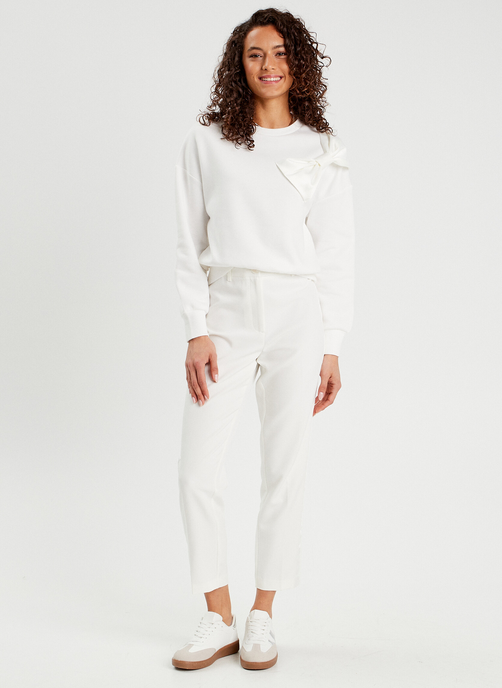Pantalons droit CITYSATIN femme blanc Cache Cache Pantalons droit CITYSATIN femme blanc Blanc