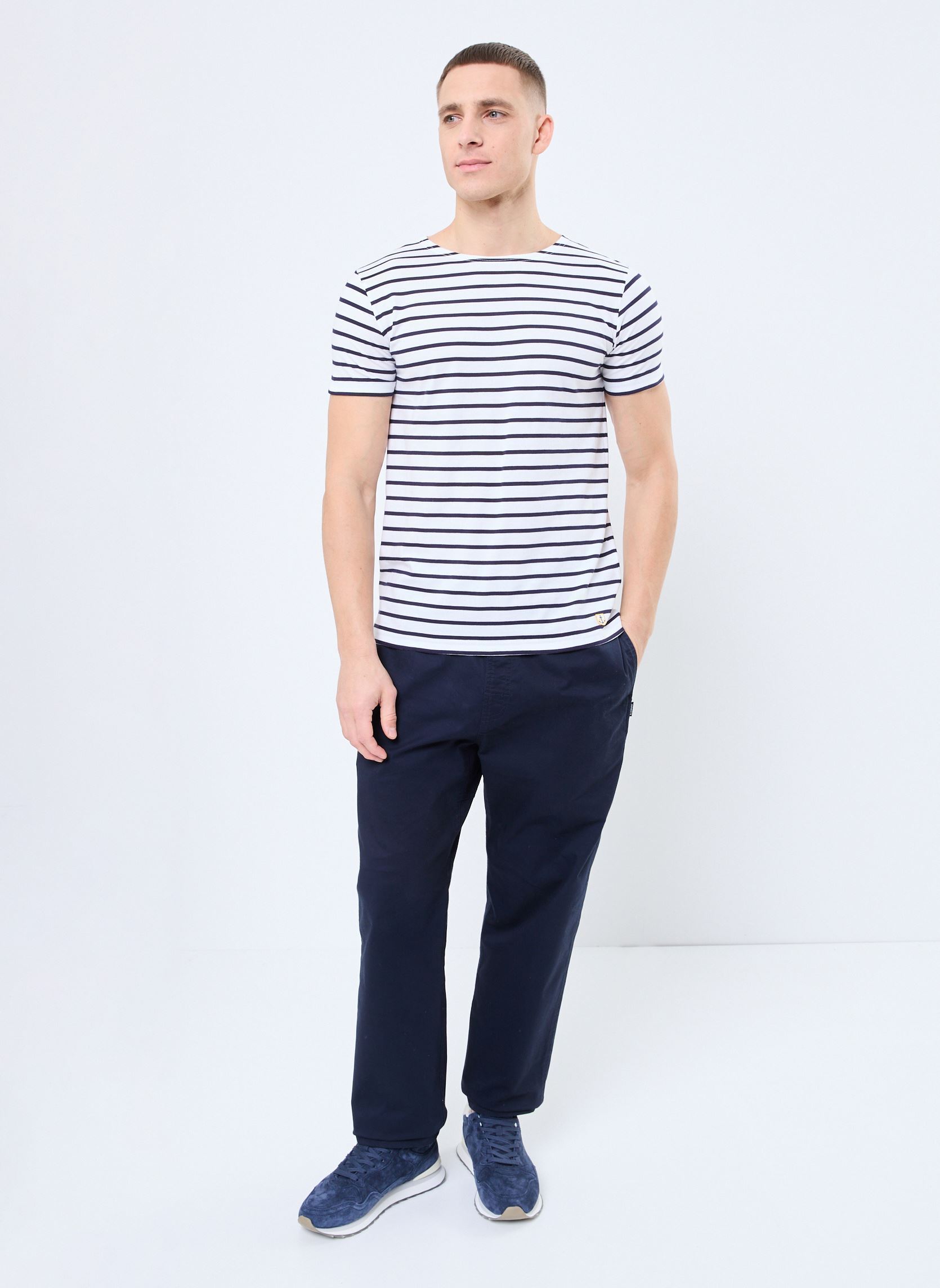 Tee-shirts manches courtes Marinière Hoëdic Héritage homme blanc Armor Lux Tee-shirts manches courtes Marinière Hoëdic Héritage homme blanc Blanc Navire