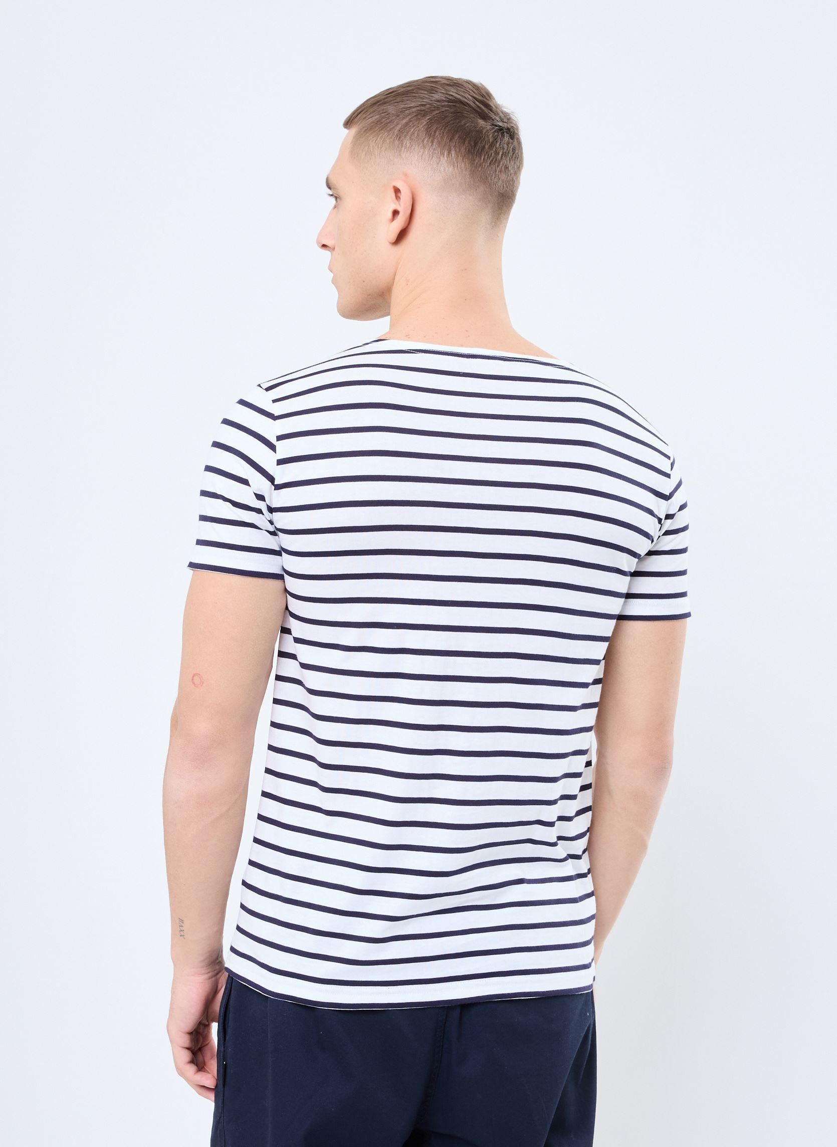 Tee-shirts manches courtes Marinière Hoëdic Héritage homme blanc Armor Lux Tee-shirts manches courtes Marinière Hoëdic Héritage homme blanc Blanc Navire