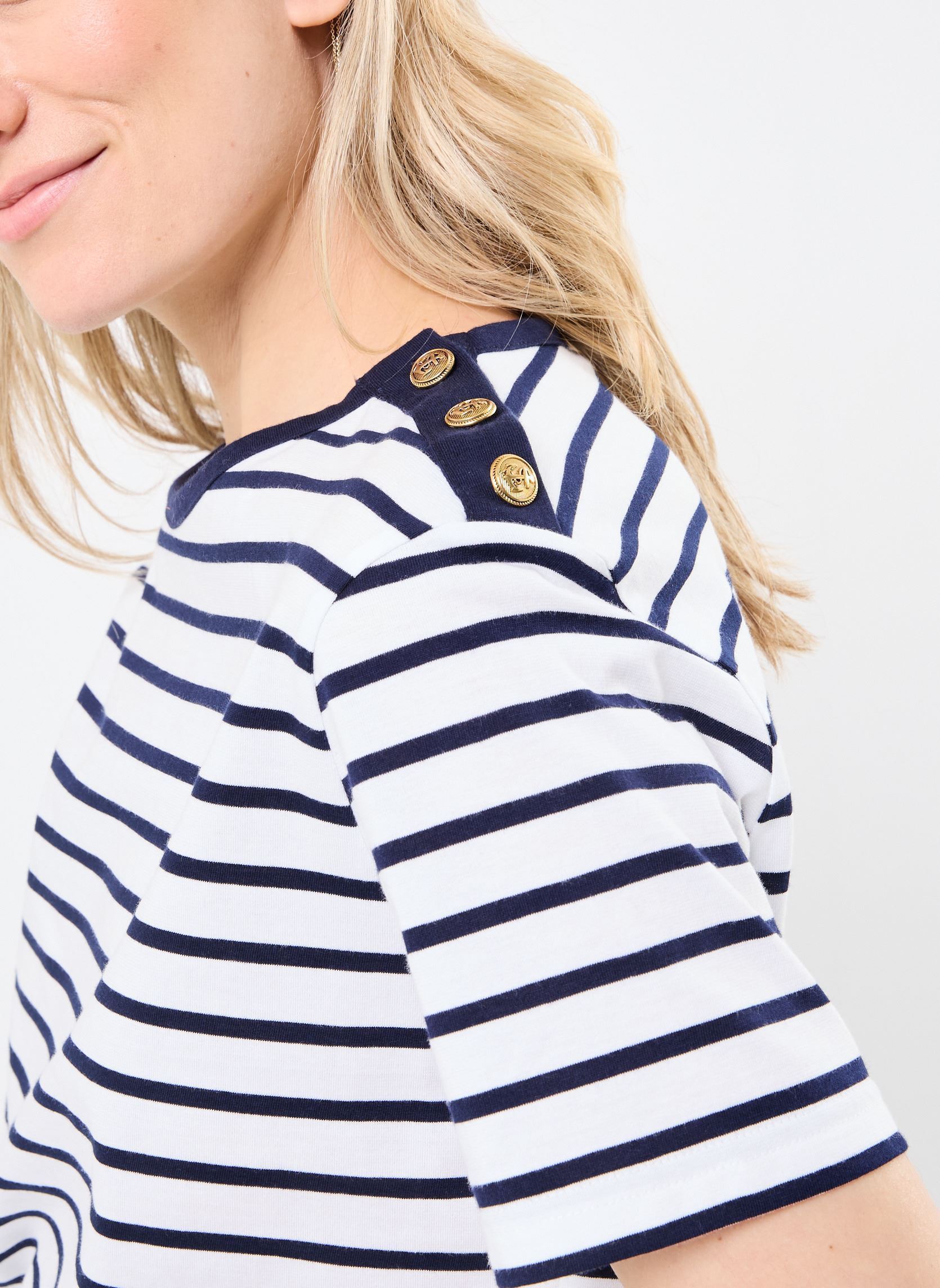 T-shirts met korte mouwen T-Shirt Marin 73578 dames wit Armor Lux T-shirts met korte mouwen T-Shirt Marin 73578 dames wit BLANC SEAL