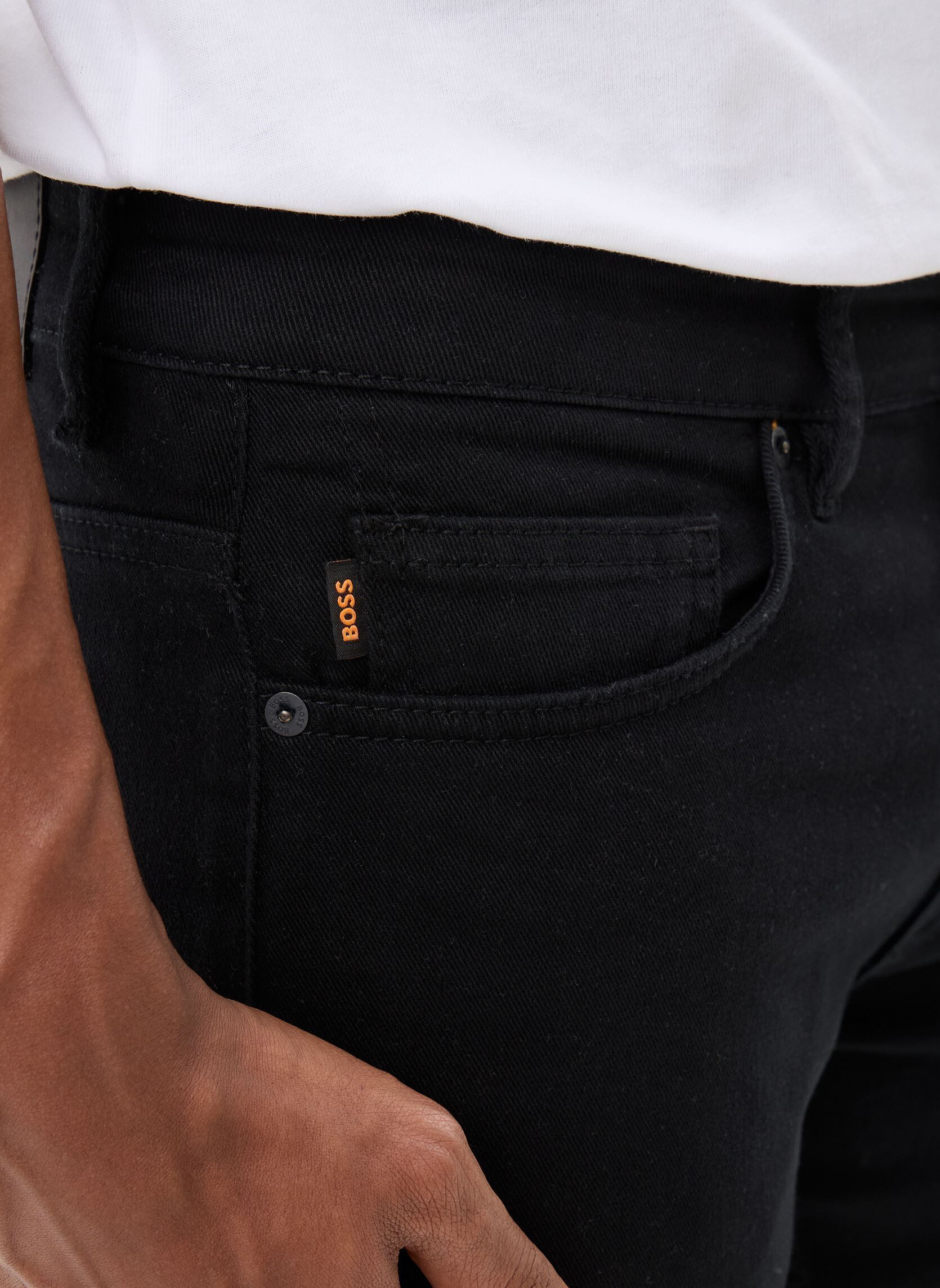 Rechte jeans / Straight Leg Jeans DELAWARE 50521261 heren zwart BOSS Rechte jeans / Straight Leg Jeans DELAWARE 50521261 heren zwart 003