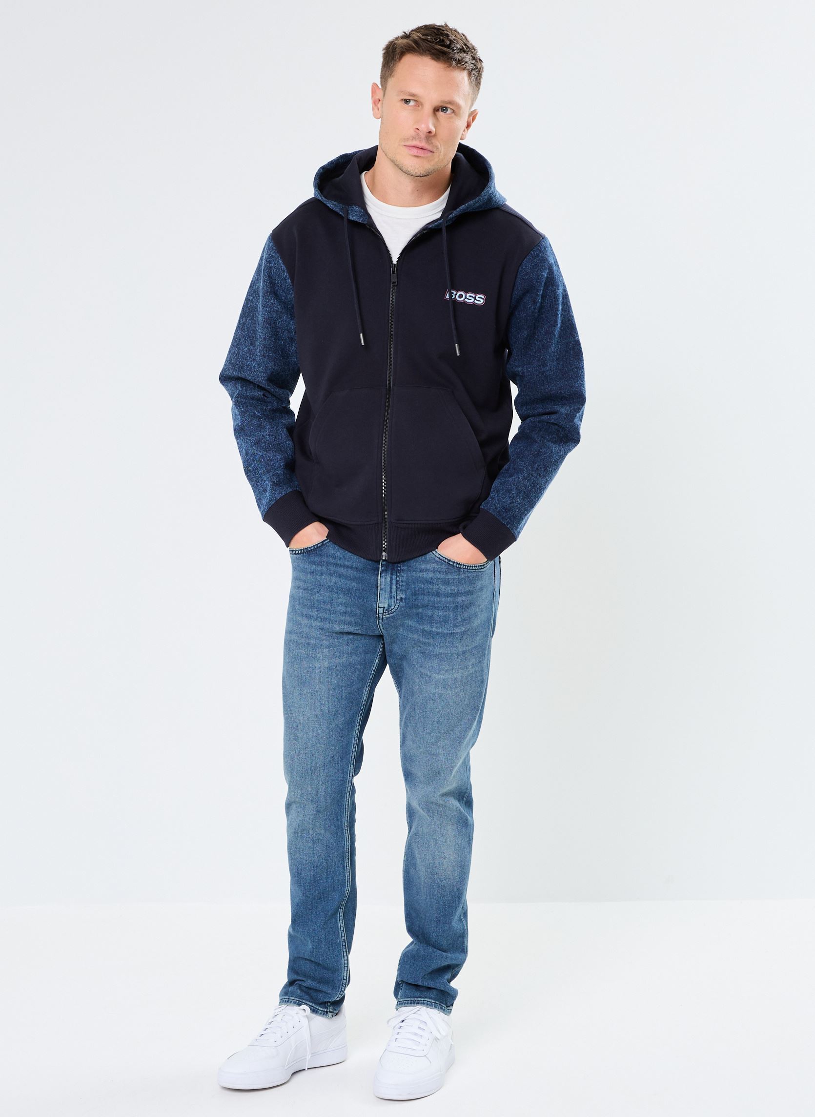 Blousons Ze_Mixdenim 50531214 homme bleu BOSS Blousons Ze_Mixdenim 50531214 homme bleu 404-DARK BLUE