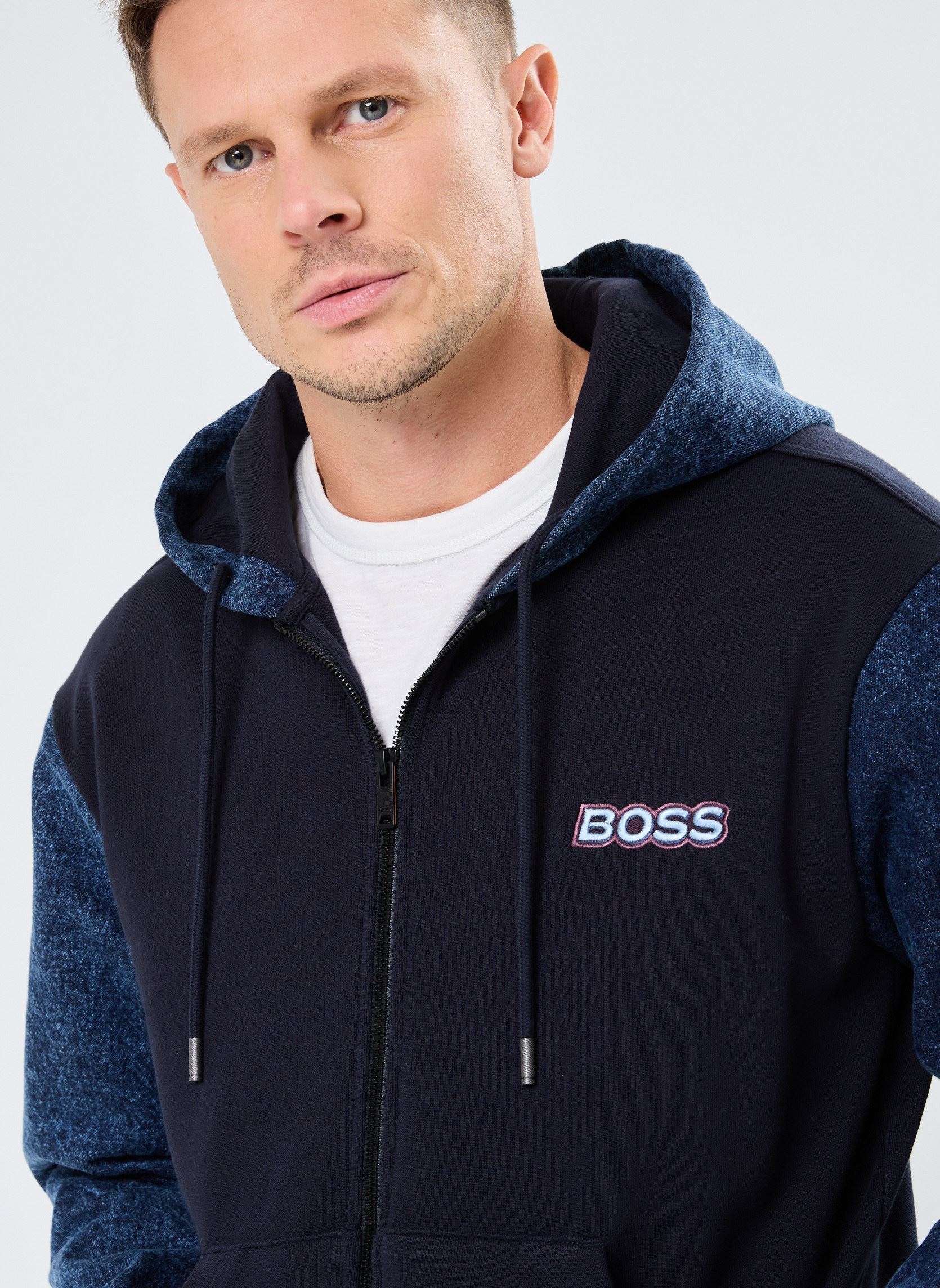 Blousons Ze_Mixdenim 50531214 homme bleu BOSS Blousons Ze_Mixdenim 50531214 homme bleu 404-DARK BLUE