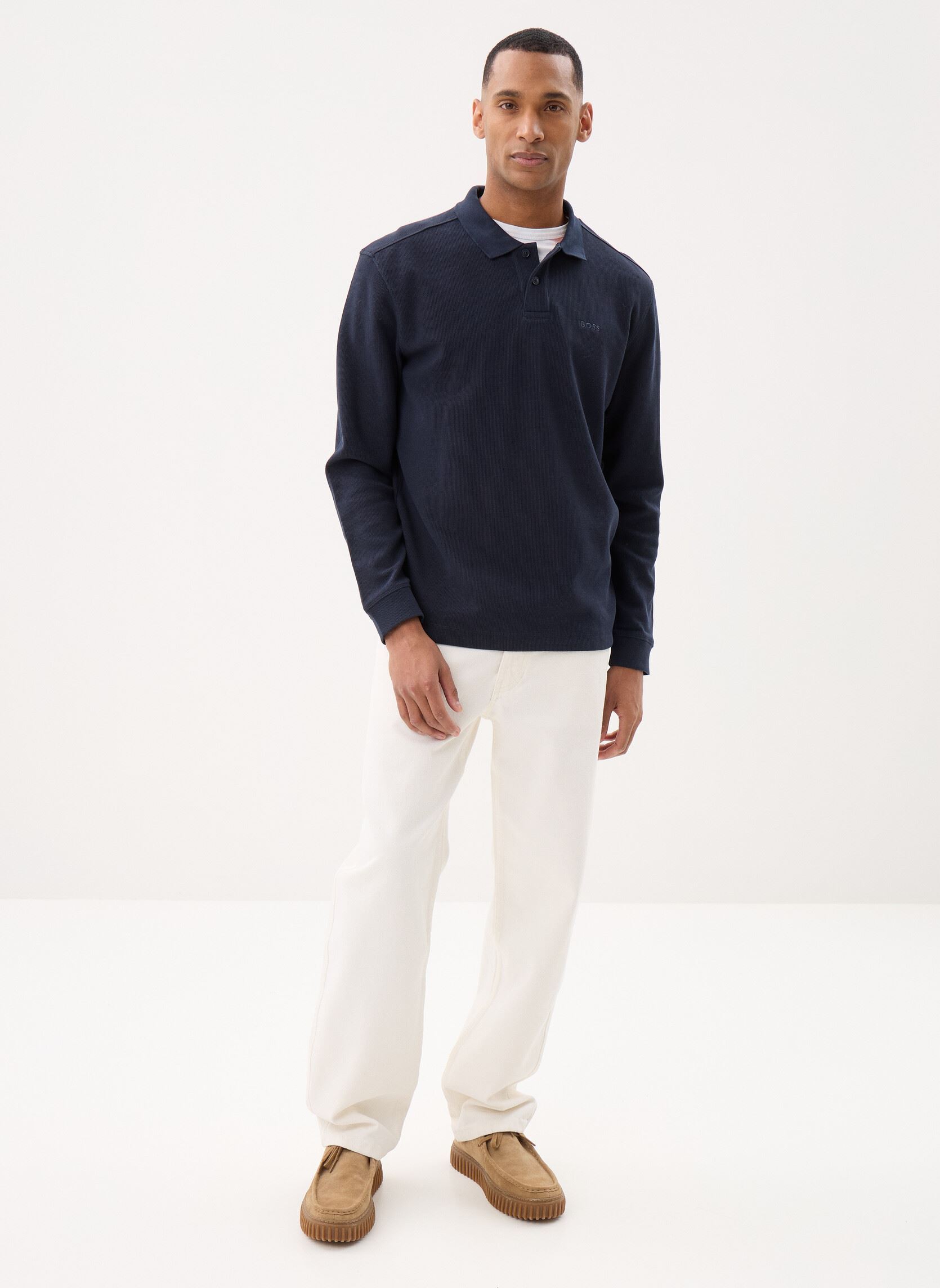 Polos manches courtes Petempestolong 50520710 homme bleu BOSS Polos manches courtes Petempestolong 50520710 homme bleu 404-DARK BLUE