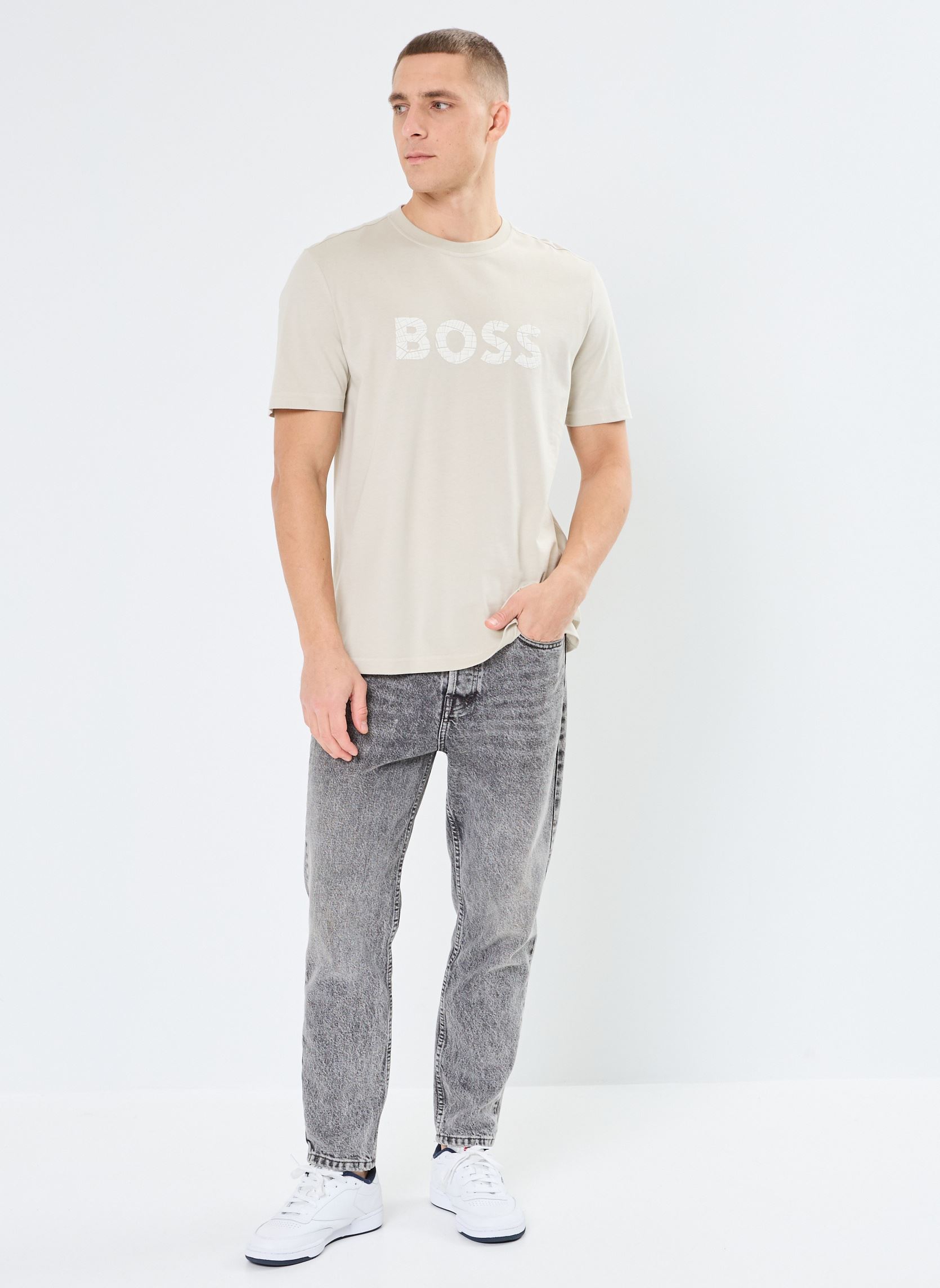 BOSS Sneakers alte da uomo in pelle liscia