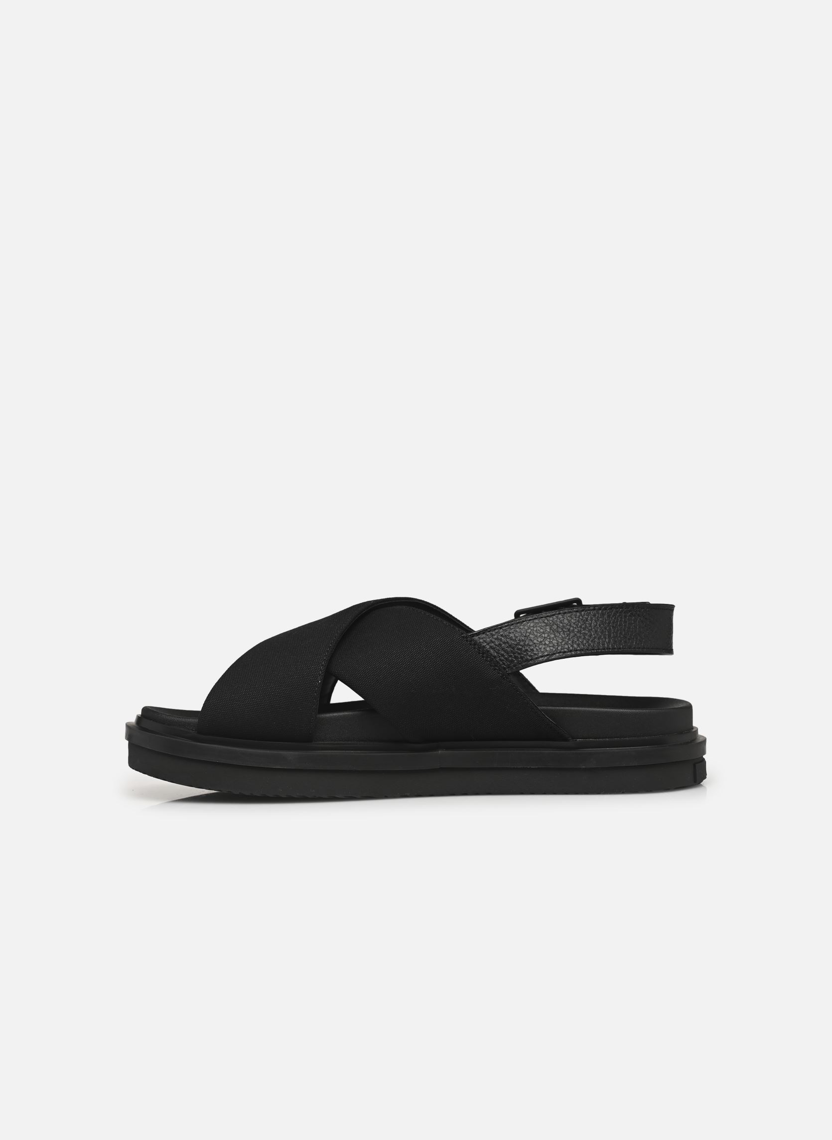 Sandales et mules FLAT MOLDED CRXS SLI homme noir Calvin Klein Sandales et mules FLAT MOLDED CRXS SLI homme noir TRIPLE BLACK