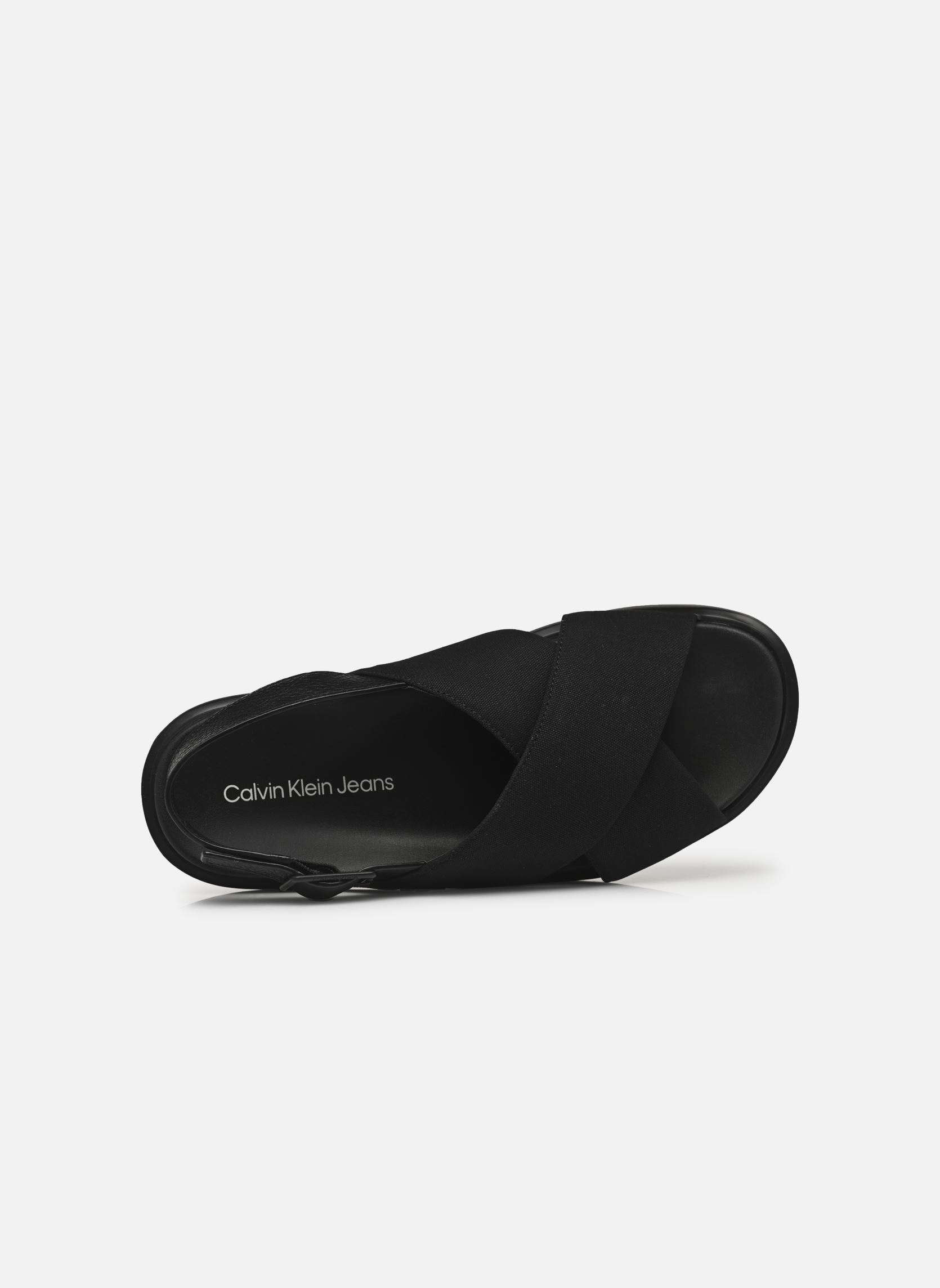 Sandales et mules FLAT MOLDED CRXS SLI homme noir Calvin Klein Sandales et mules FLAT MOLDED CRXS SLI homme noir TRIPLE BLACK