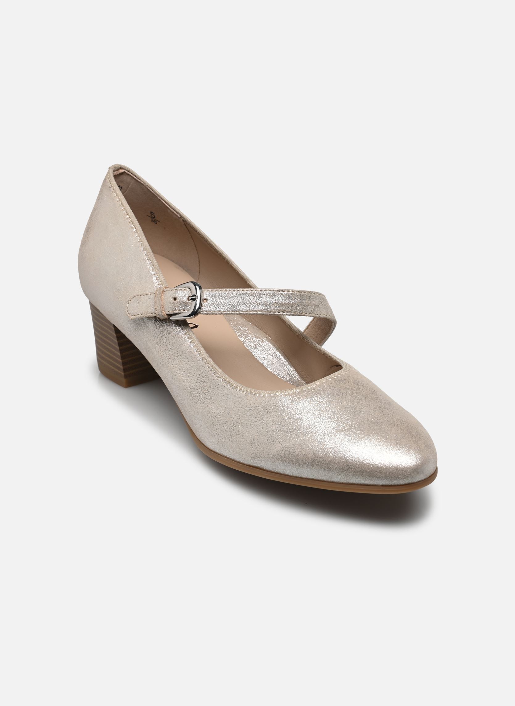 Slingback pumps 22310-44 dames goud en brons Caprice Slingback pumps 22310-44 dames goud en brons TAUPE METALLIC