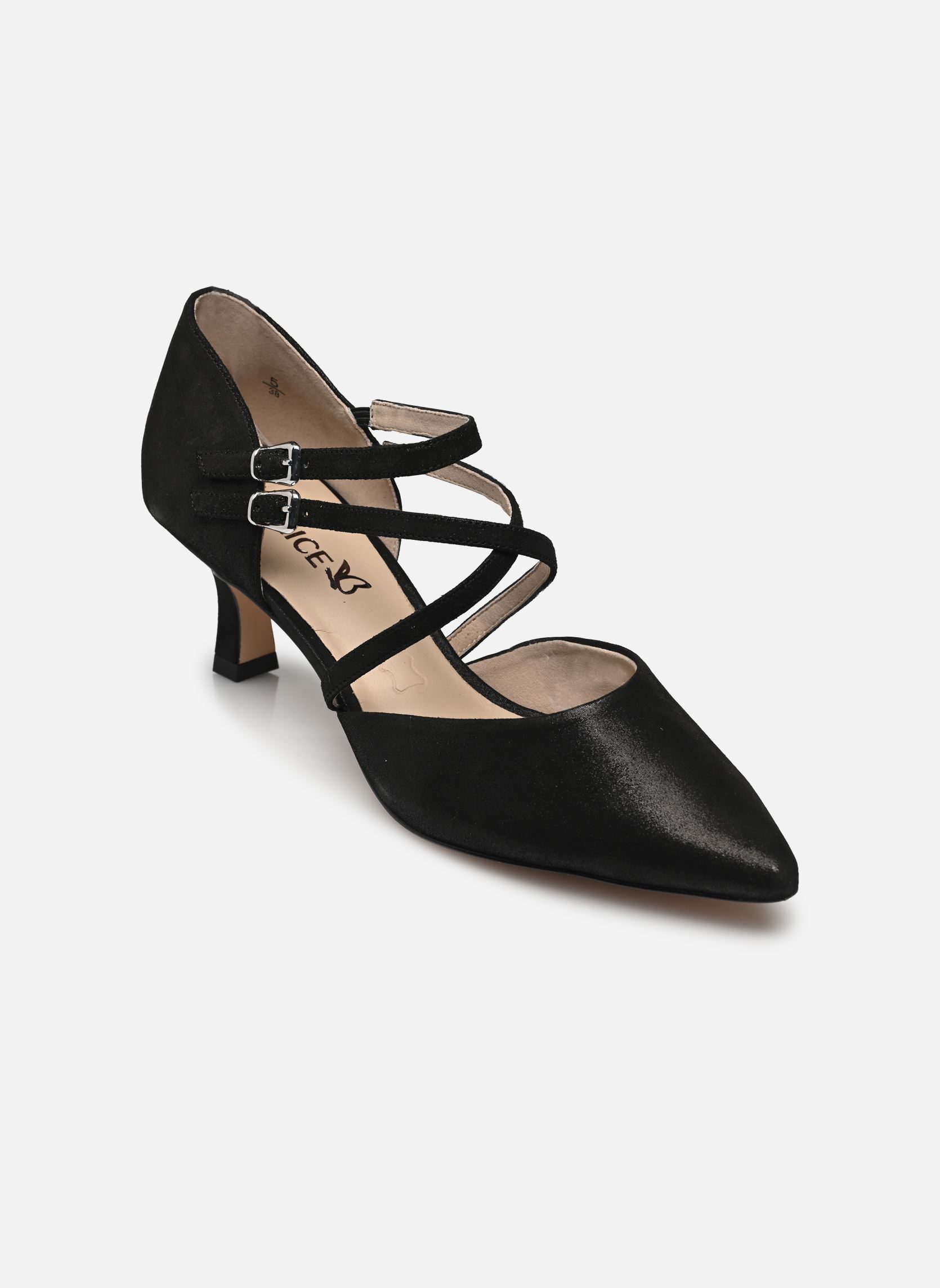 Pumps mit Riemchen 22405-44 damen schwarz Caprice Pumps mit Riemchen 22405-44 damen schwarz BLACK METALLIC