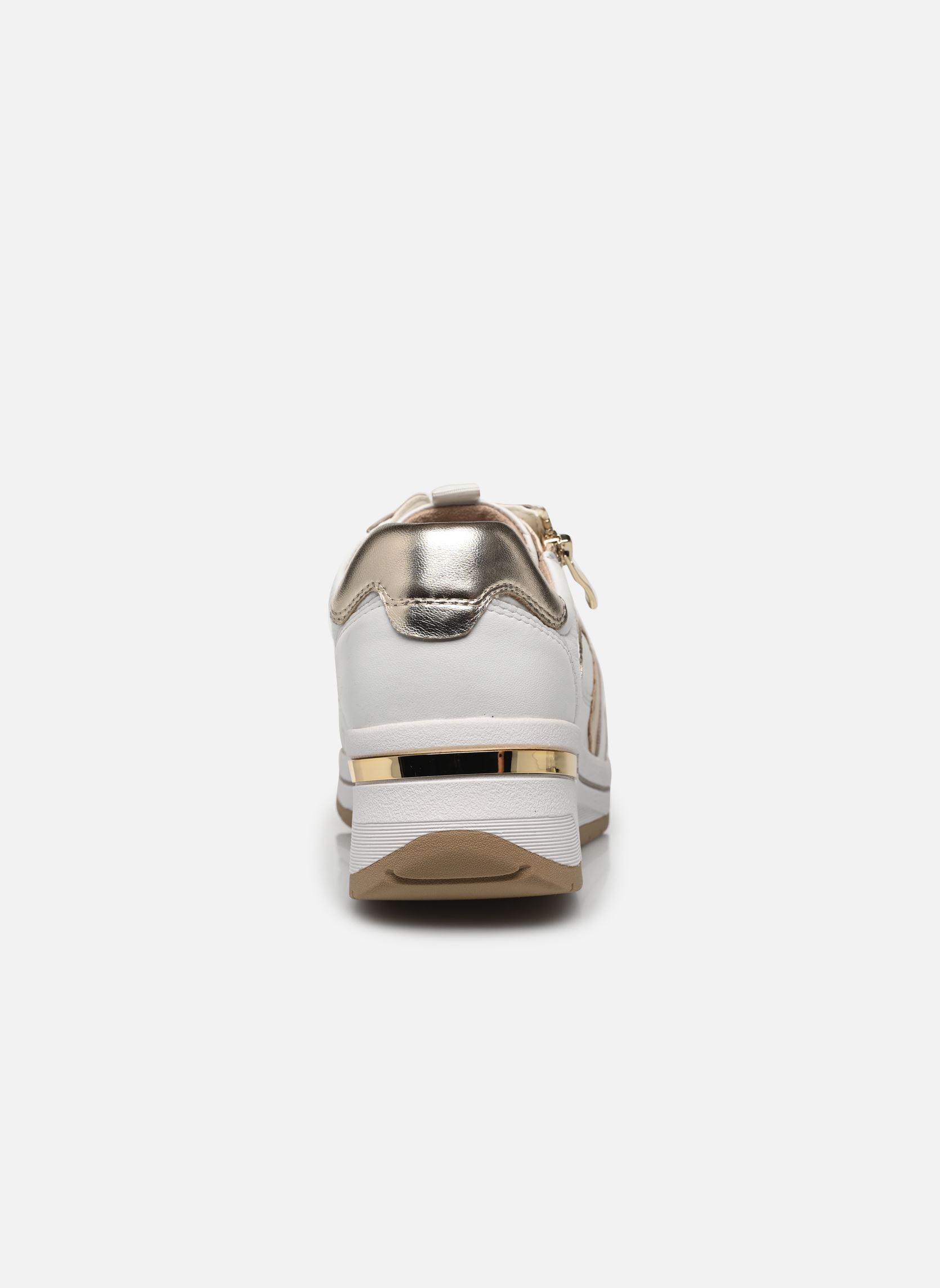 Baskets compensées 23300-44 femme blanc Caprice Baskets compensées 23300-44 femme blanc WHITE/LT GOLD