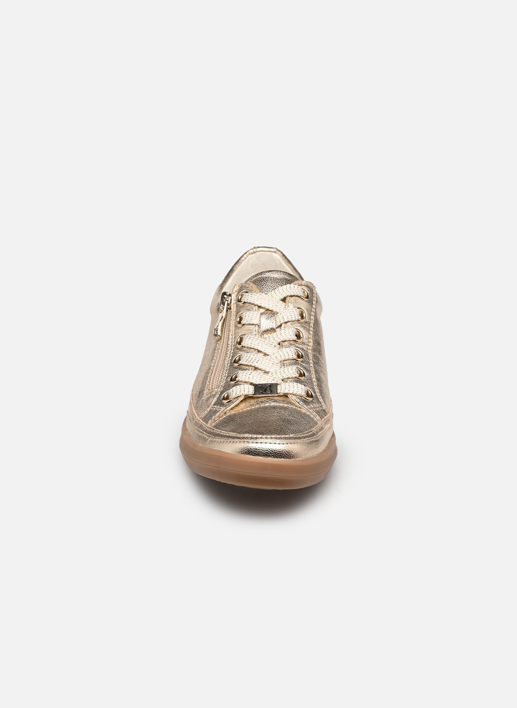 Lage sneakers 23706-44 dames goud en brons Caprice Lage sneakers 23706-44 dames goud en brons PLATIN METAL.