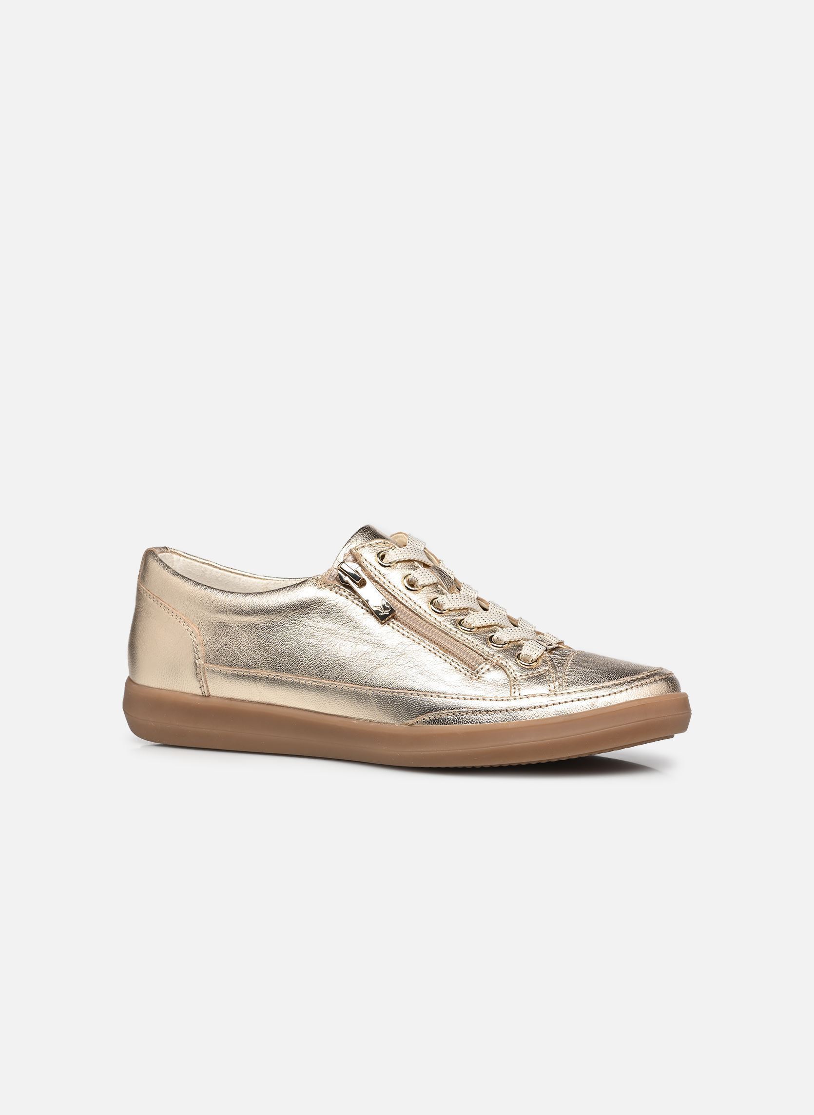 Lage sneakers 23706-44 dames goud en brons Caprice Lage sneakers 23706-44 dames goud en brons PLATIN METAL.