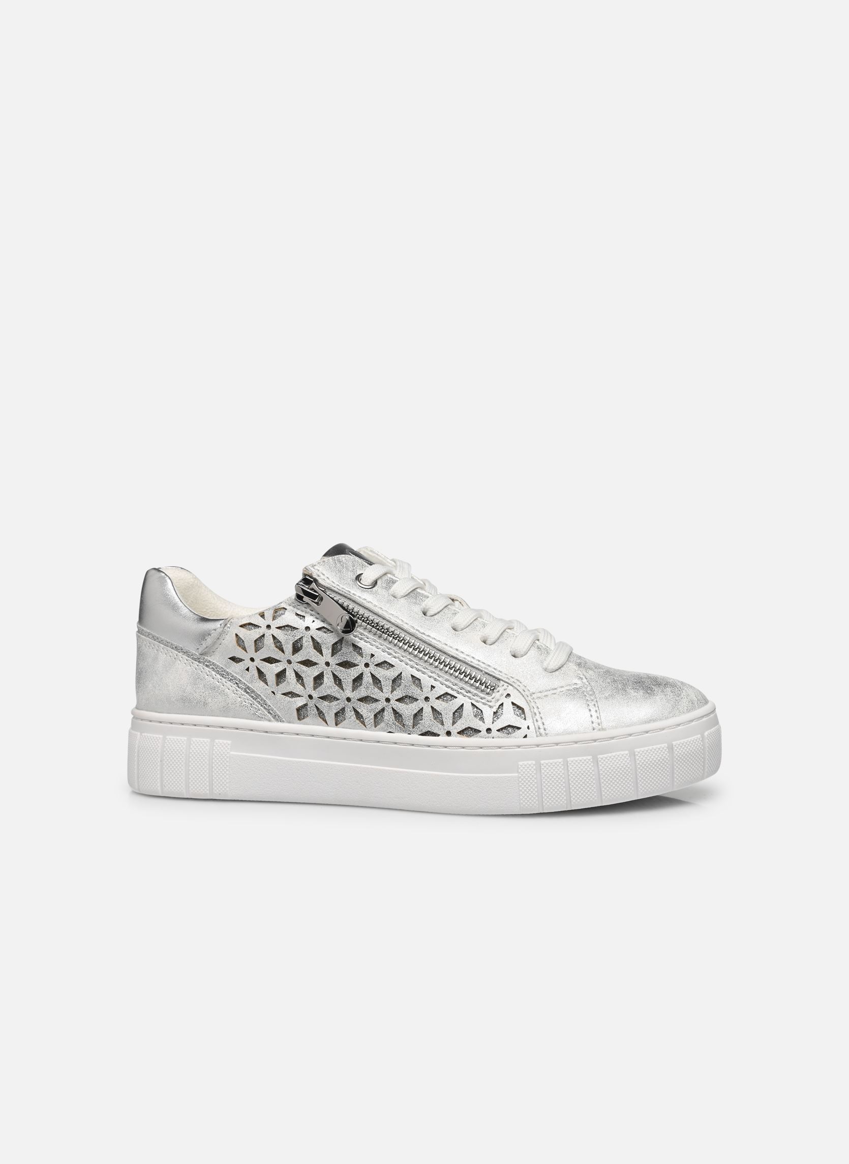 Baskets basses 23701-42 N femme argent Marco Tozzi Baskets basses 23701-42 N femme argent LT. GREY COMB