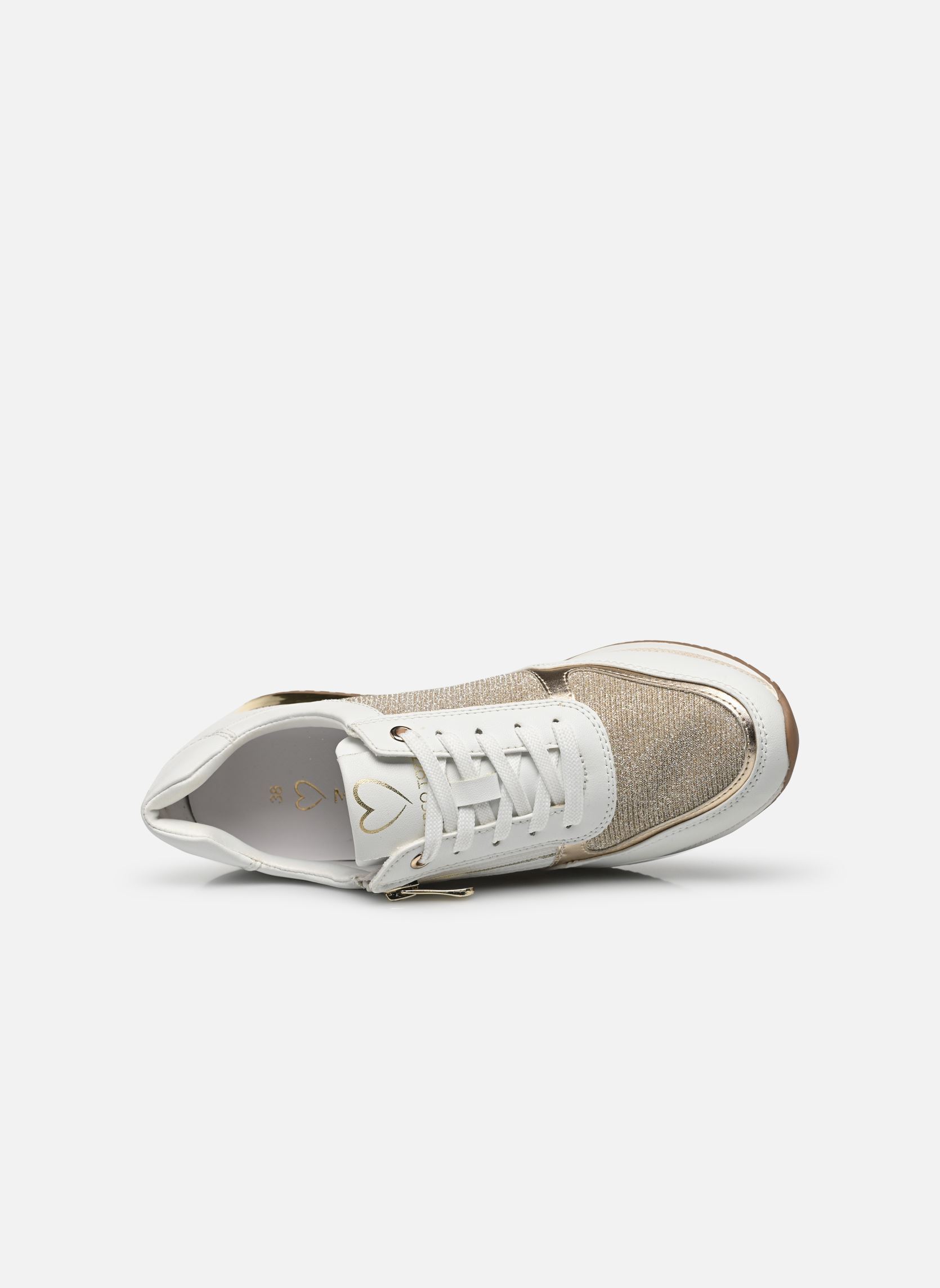 Sneakers basse 23713-41 N donna bianco Marco Tozzi Sneakers basse 23713-41 N donna bianco WHITE/GOLD