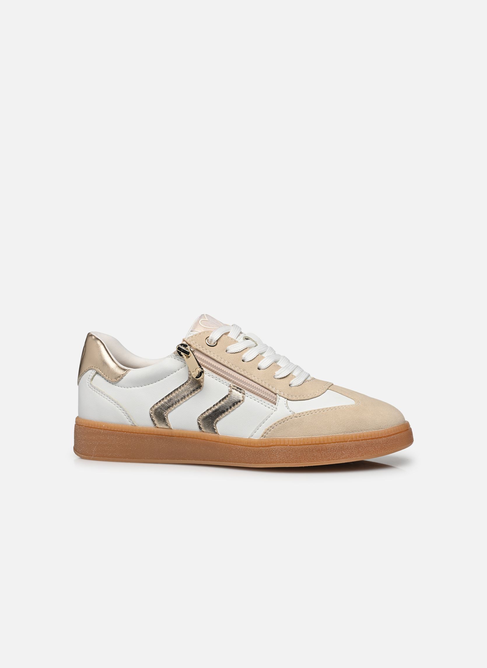 Baskets basses 23739-44 N femme blanc Marco Tozzi Baskets basses 23739-44 N femme blanc WHITE/GOLD