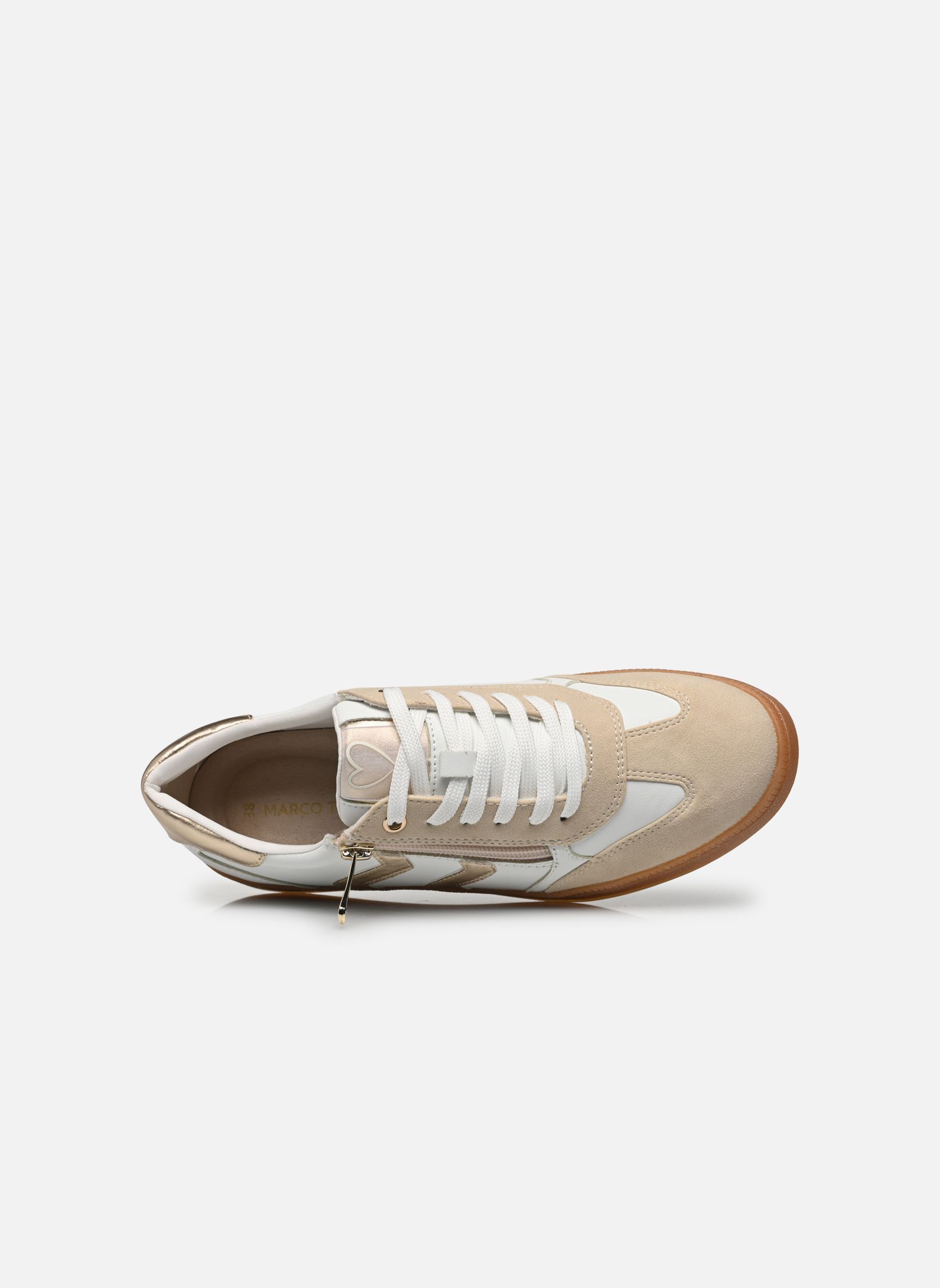 Baskets basses 23739-44 N femme blanc Marco Tozzi Baskets basses 23739-44 N femme blanc WHITE/GOLD