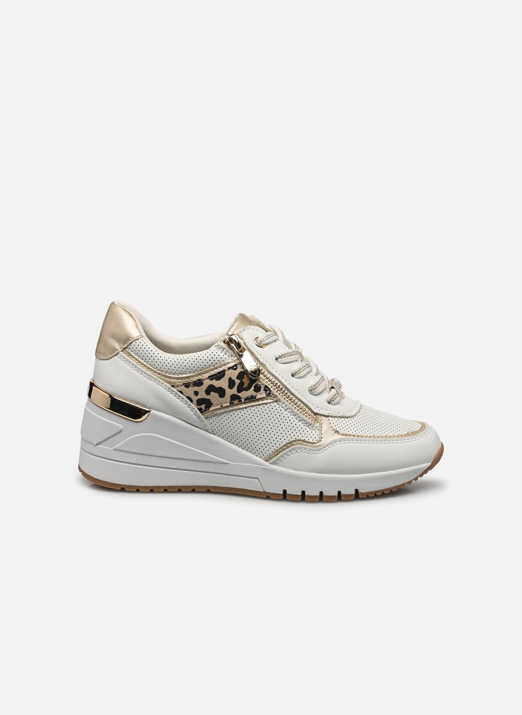 Baskets compensées 23743-42 N femme blanc Marco Tozzi Baskets compensées 23743-42 N femme blanc WHITE/DUNE
