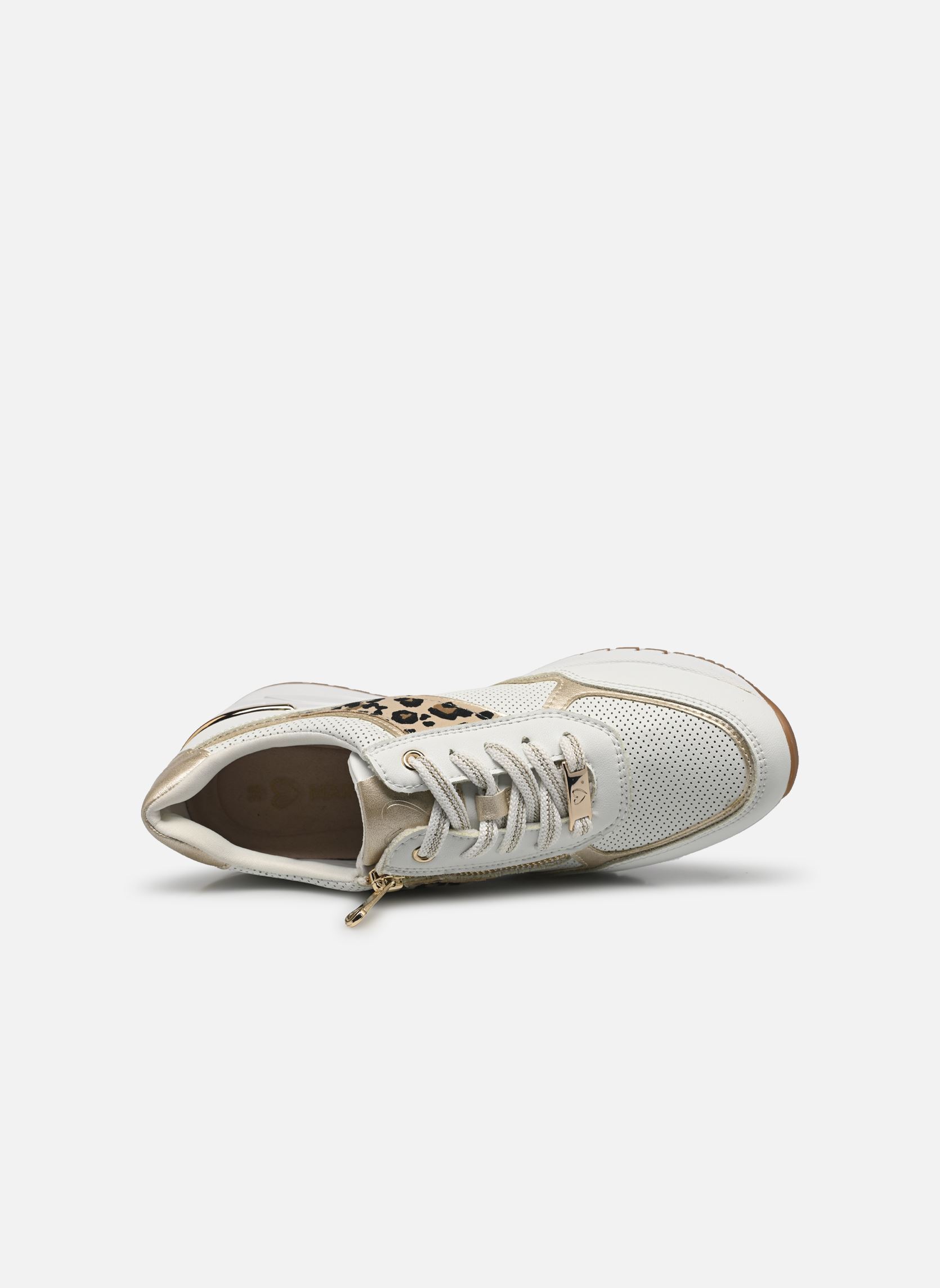 Baskets compensées 23743-42 N femme blanc Marco Tozzi Baskets compensées 23743-42 N femme blanc WHITE/DUNE