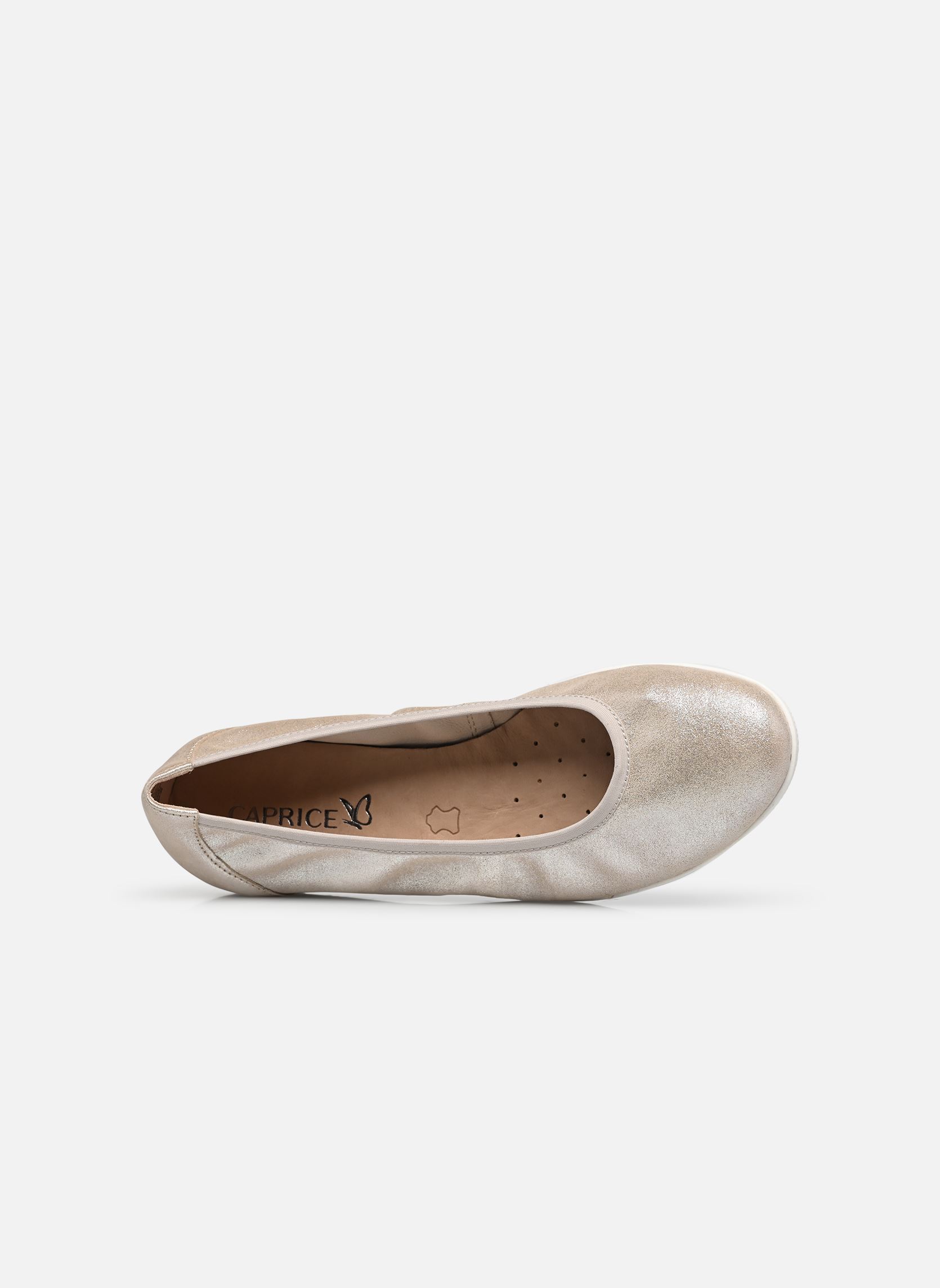 Ballerines classiques 22150-42 N femme or et bronze Caprice Ballerines classiques 22150-42 N femme or et bronze TAUPE METALLIC