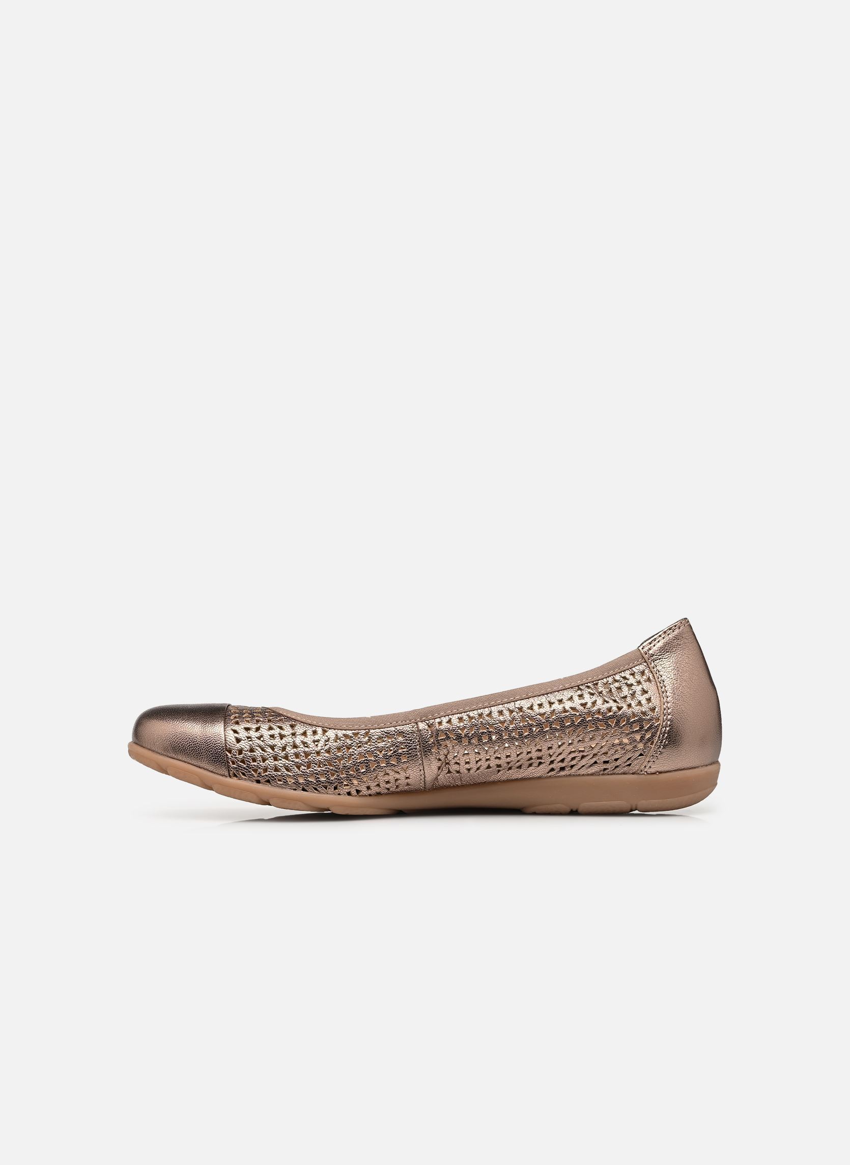 Ballerines classiques 22151-42 N femme or et bronze Caprice Ballerines classiques 22151-42 N femme or et bronze TAUPE METALLIC 34A
