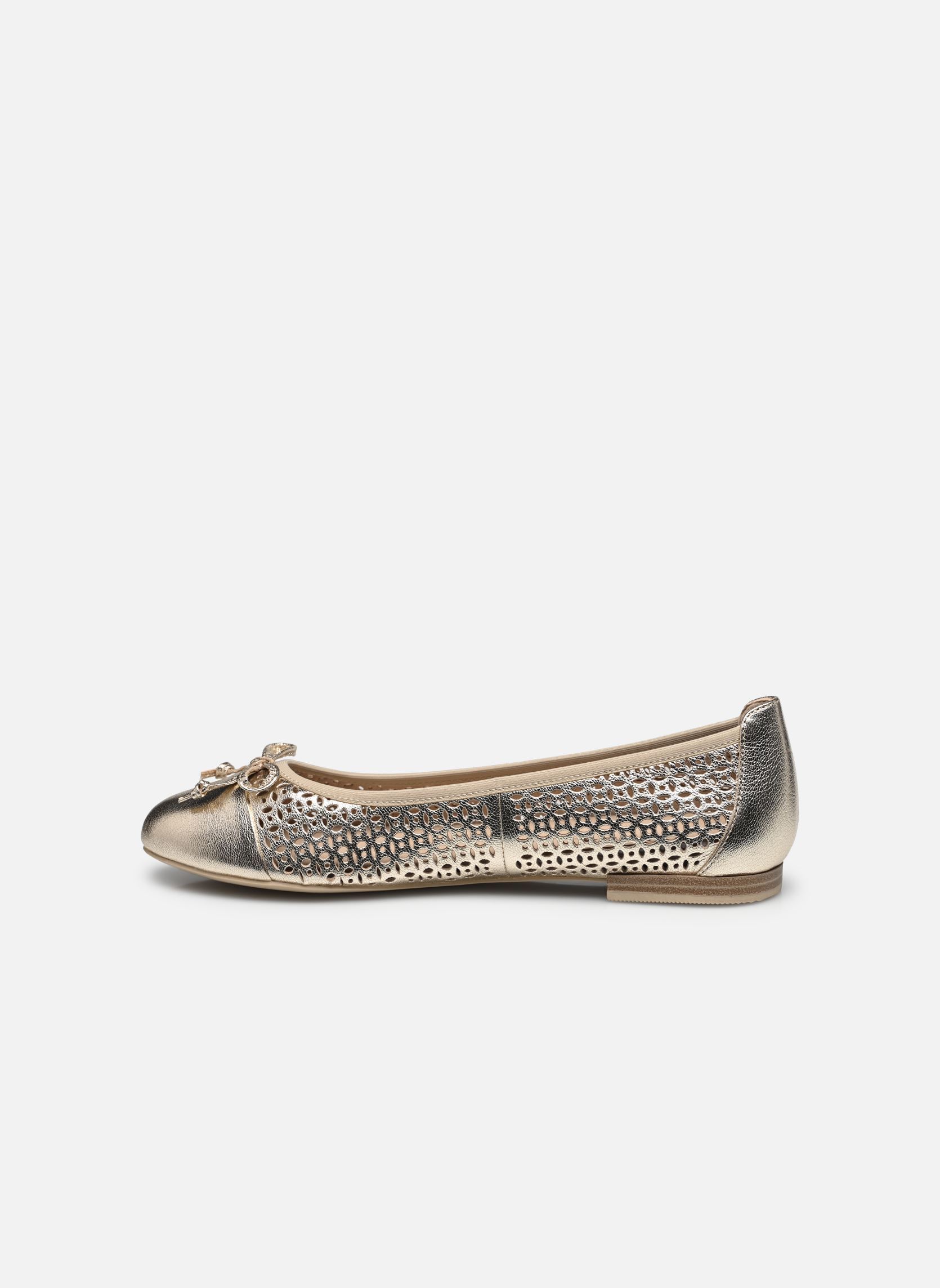 Ballerines classiques 22185-42 N femme or et bronze Caprice Ballerines classiques 22185-42 N femme or et bronze PLATIN METAL.