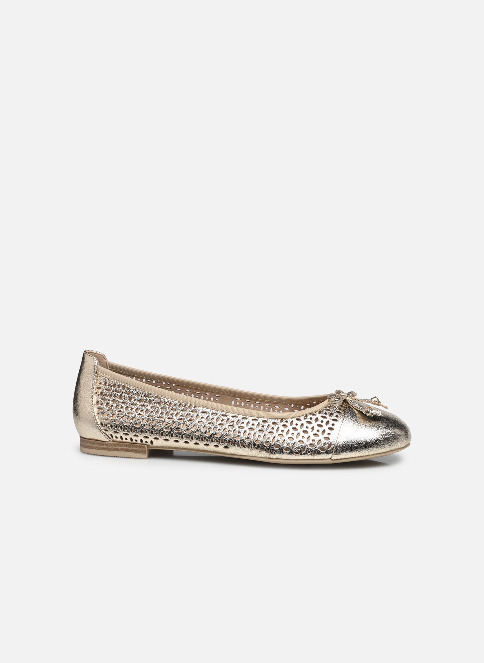 Ballerines classiques 22185-42 N femme or et bronze Caprice Ballerines classiques 22185-42 N femme or et bronze PLATIN METAL.