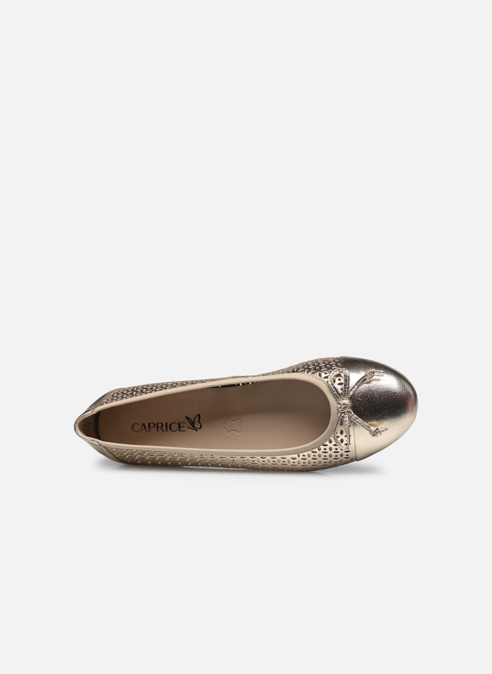 Ballerines classiques 22185-42 N femme or et bronze Caprice Ballerines classiques 22185-42 N femme or et bronze PLATIN METAL.