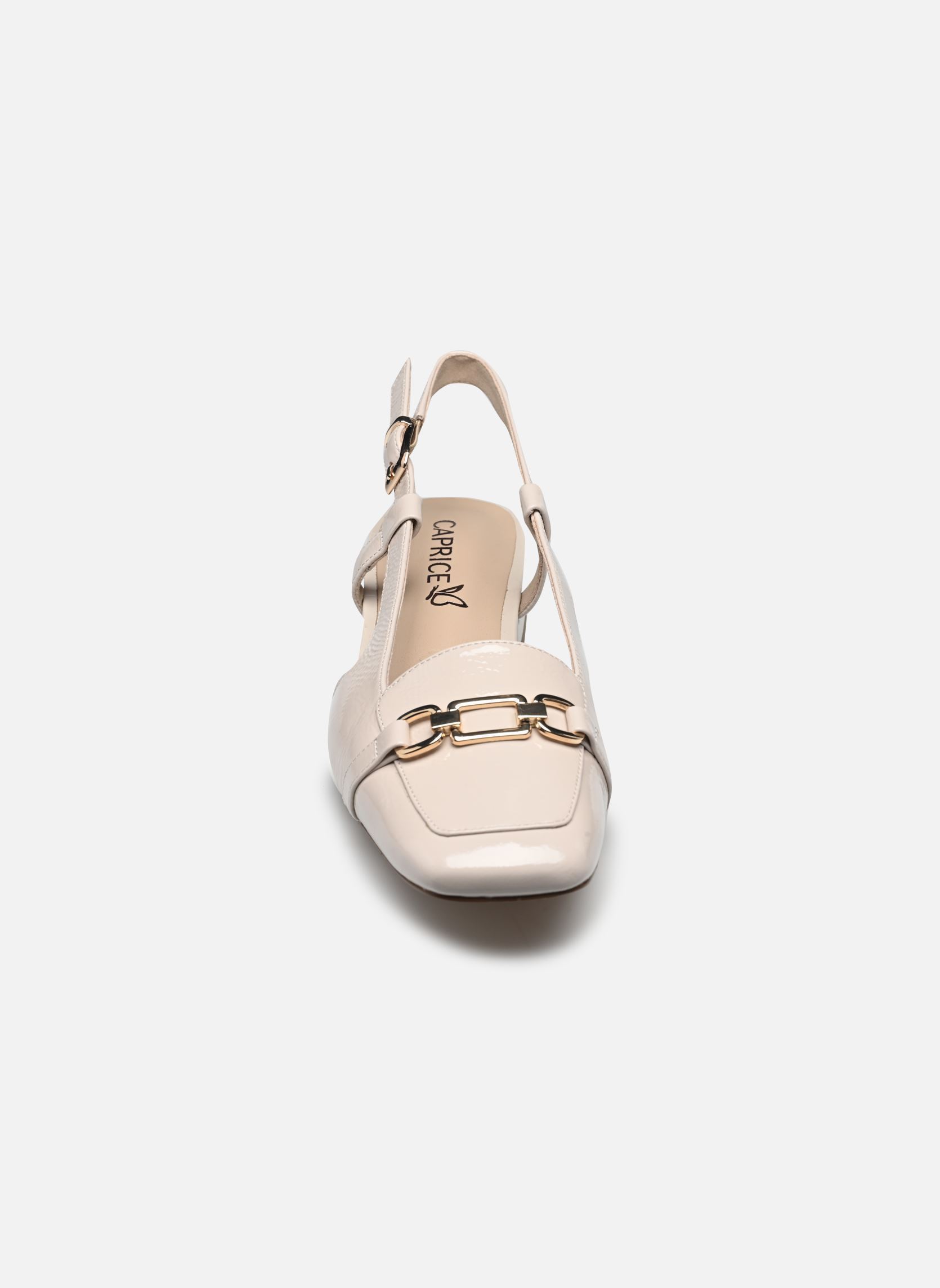 Slingback pumps 29501-44 N dames beige Caprice Slingback pumps 29501-44 N dames beige SNOW NAPLAK