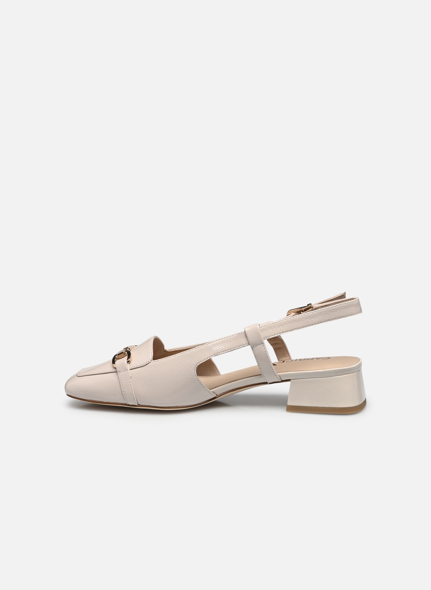 Slingback pumps 29501-44 N dames beige Caprice Slingback pumps 29501-44 N dames beige SNOW NAPLAK