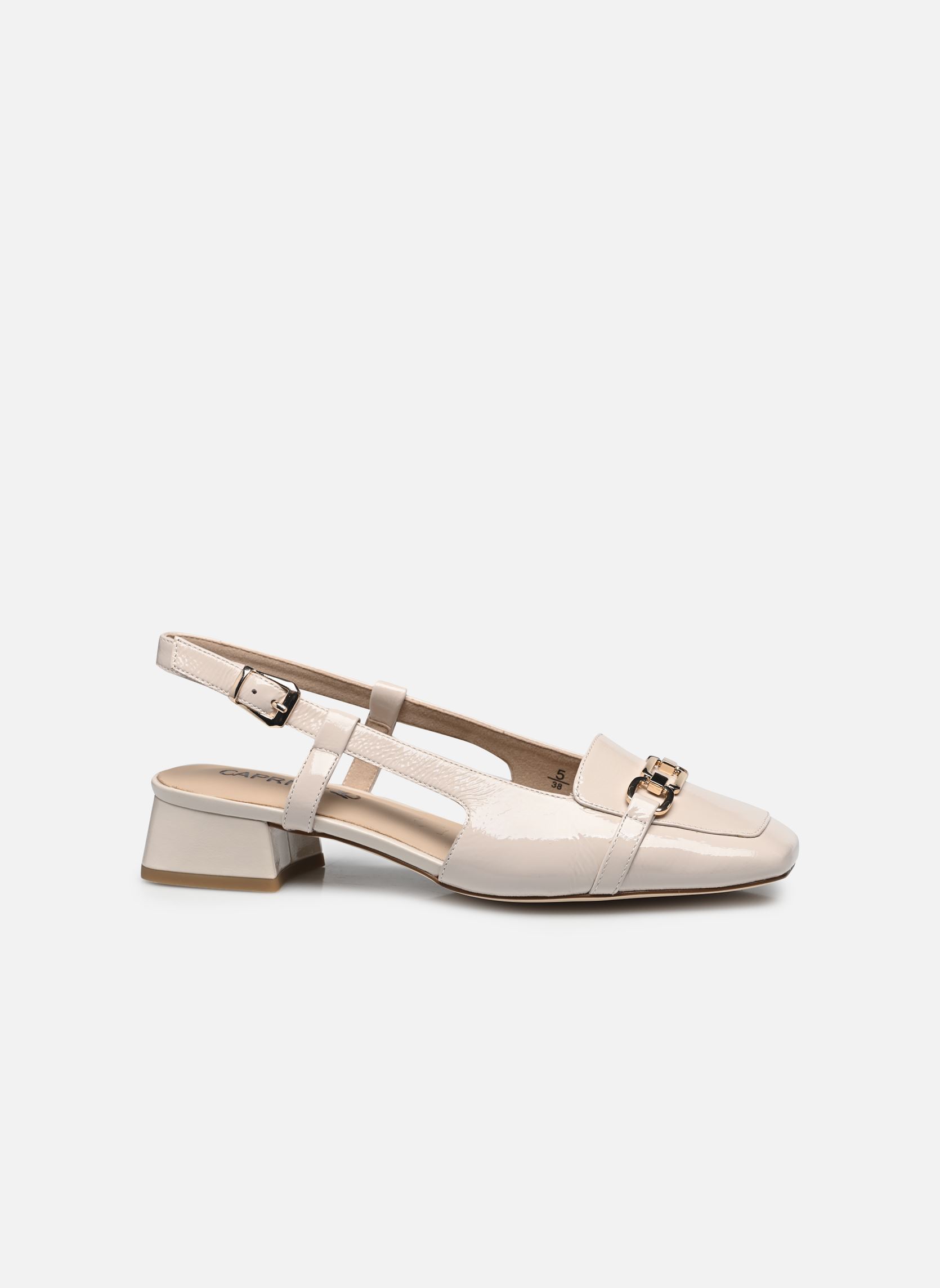 Slingback pumps 29501-44 N dames beige Caprice Slingback pumps 29501-44 N dames beige SNOW NAPLAK