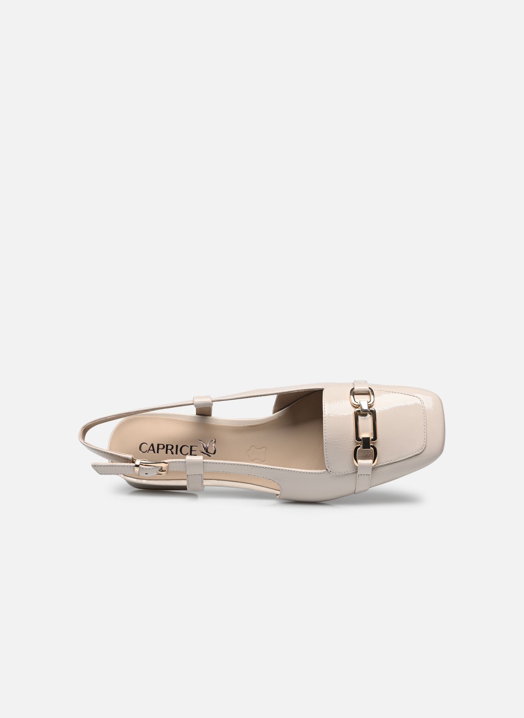 Slingback pumps 29501-44 N dames beige Caprice Slingback pumps 29501-44 N dames beige SNOW NAPLAK