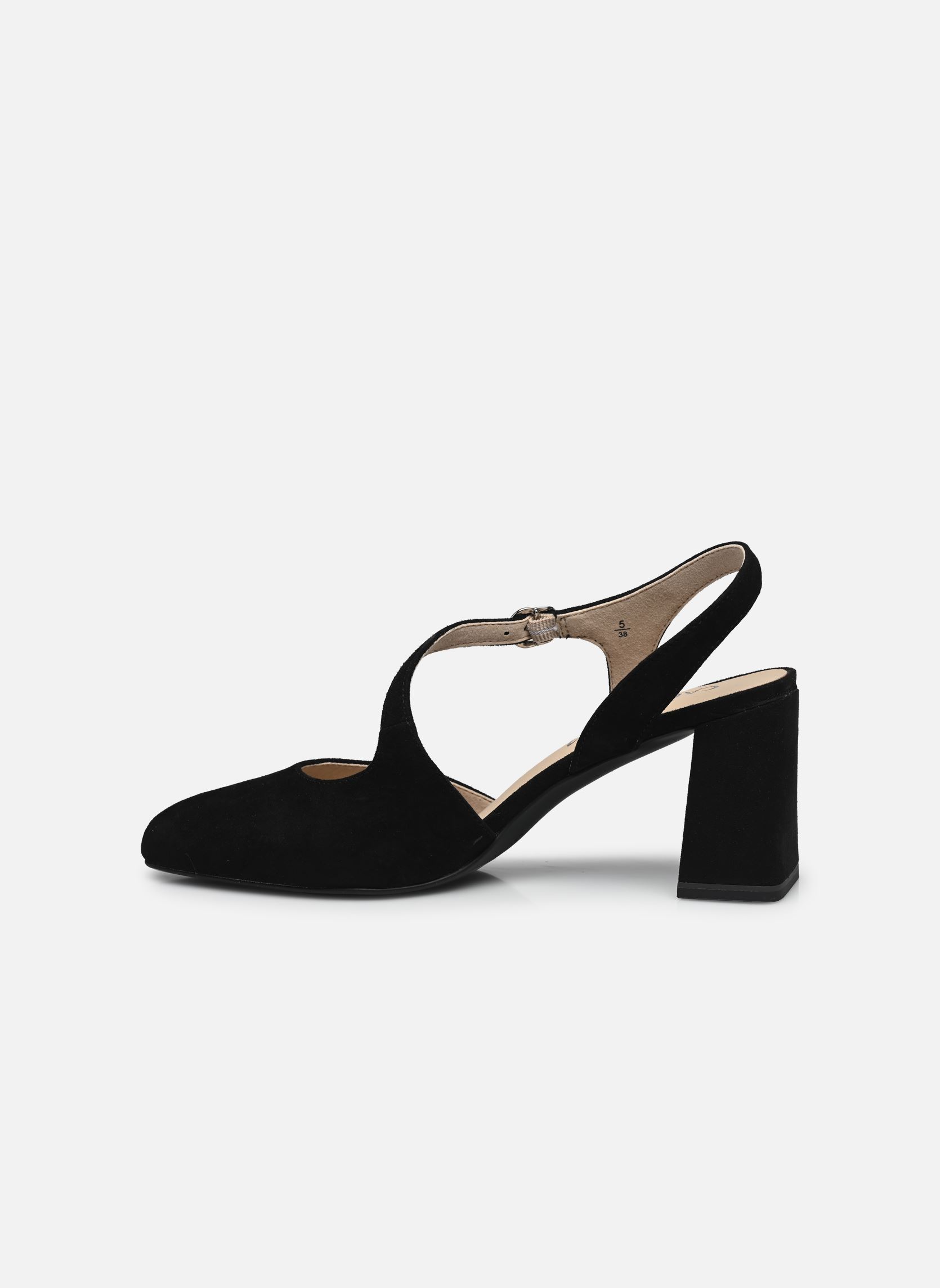Pumps mit Riemchen 29600-44 N damen schwarz Caprice Pumps mit Riemchen 29600-44 N damen schwarz BLACK SUEDE