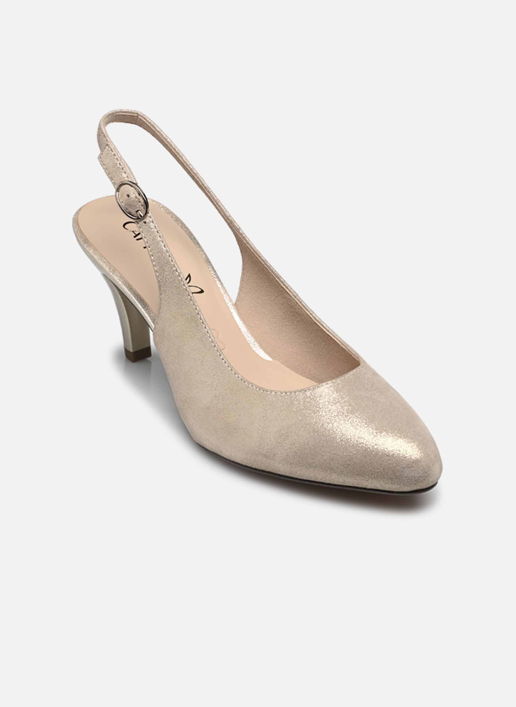 Escarpins à brides 29606-42 N femme or et bronze Caprice Escarpins à brides 29606-42 N femme or et bronze LT.GOLD METAL.