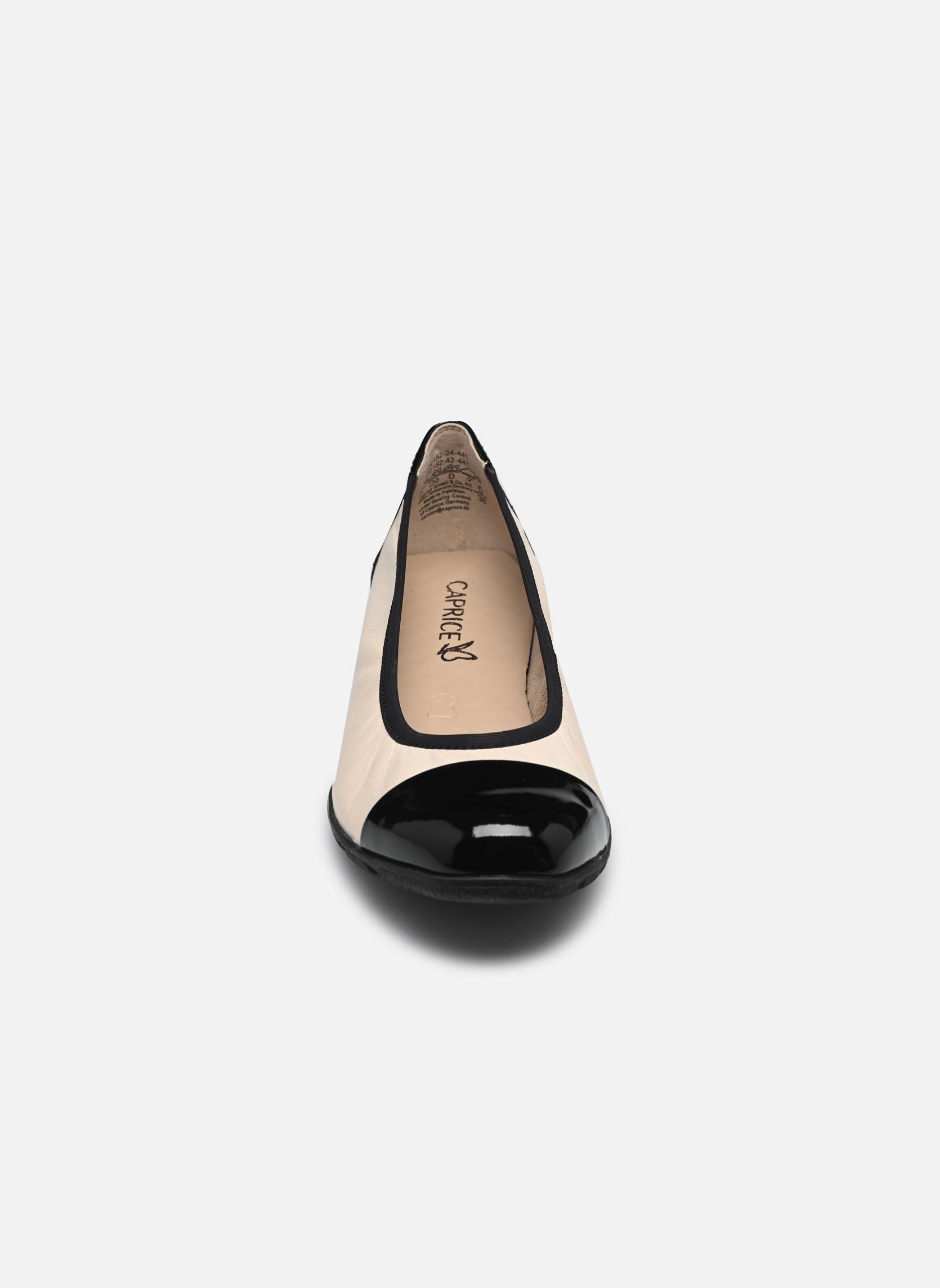 Ballerines classiques 22152-42 N femme beige Caprice Ballerines classiques 22152-42 N femme beige CREAM/BLACK
