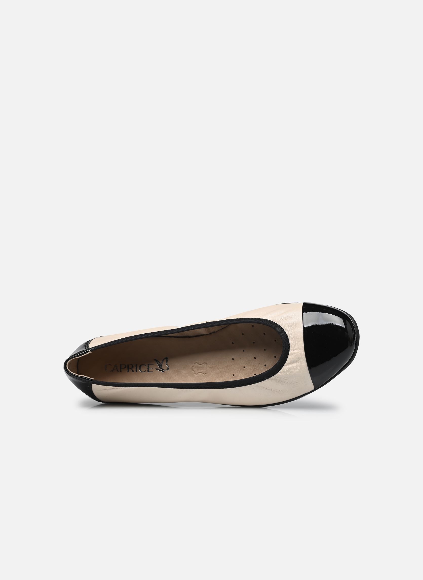 Ballerines classiques 22152-42 N femme beige Caprice Ballerines classiques 22152-42 N femme beige CREAM/BLACK