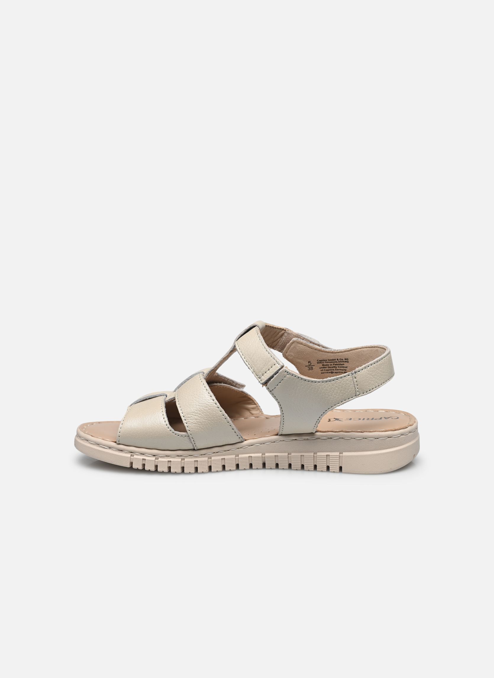 Sandales compensées et plateformes 28102-44 N femme beige Caprice Sandales compensées et plateformes 28102-44 N femme beige PEARL NAPPA