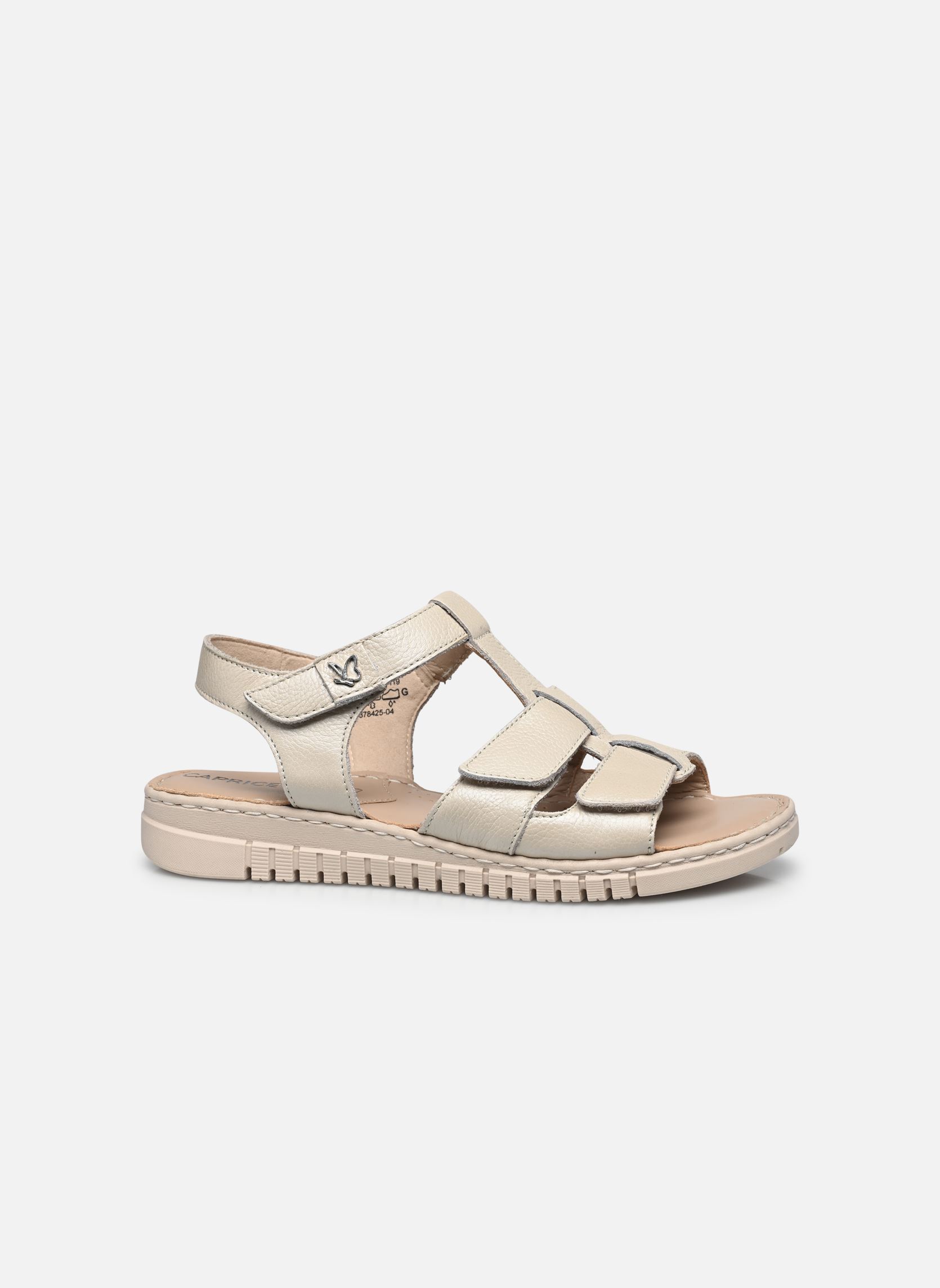 Sandales compensées et plateformes 28102-44 N femme beige Caprice Sandales compensées et plateformes 28102-44 N femme beige PEARL NAPPA