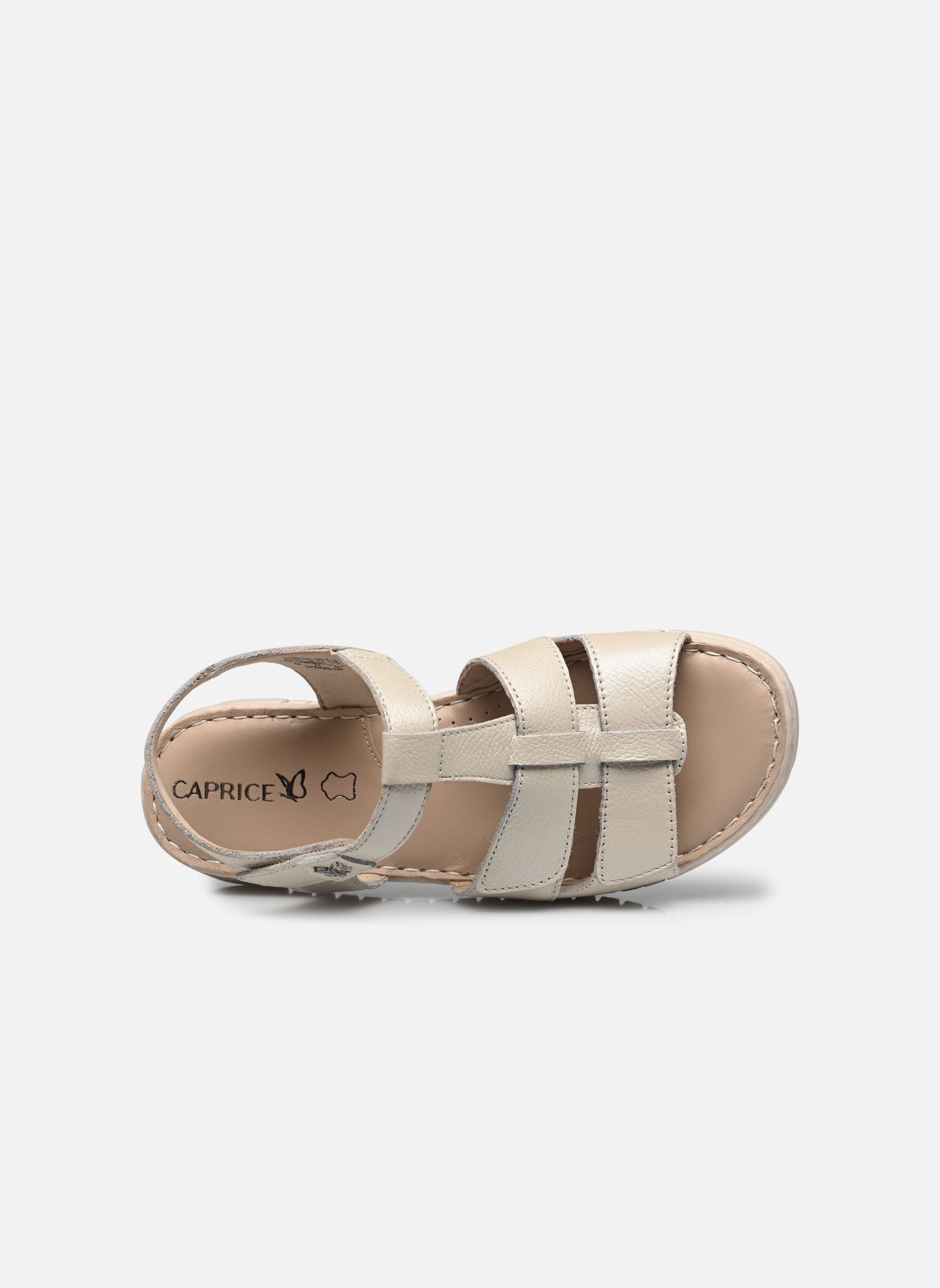 Sandales compensées et plateformes 28102-44 N femme beige Caprice Sandales compensées et plateformes 28102-44 N femme beige PEARL NAPPA