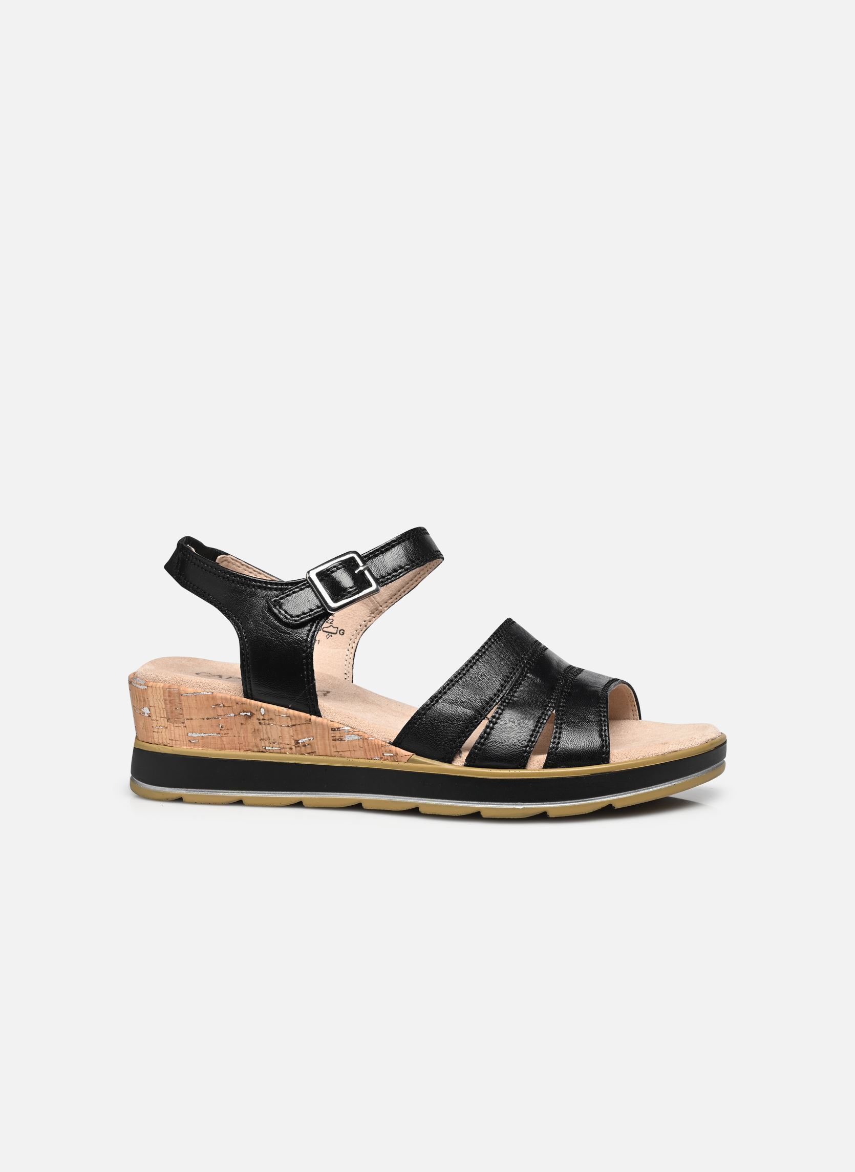 Sandales compensées et plateformes 28711-44 N femme noir Caprice Sandales compensées et plateformes 28711-44 N femme noir BLACK NAPPA