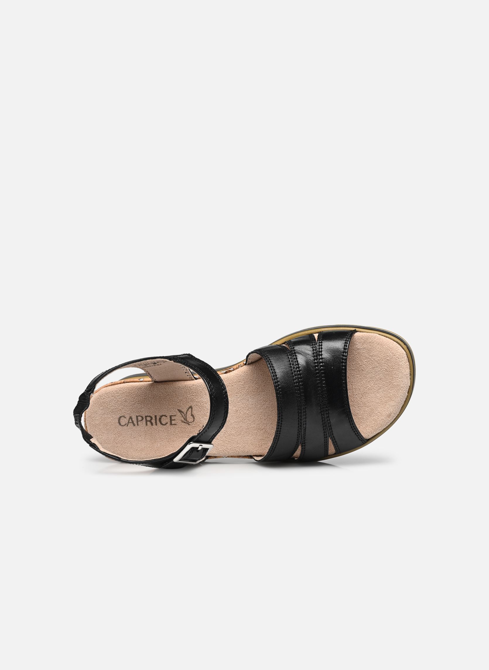 Sandales compensées et plateformes 28711-44 N femme noir Caprice Sandales compensées et plateformes 28711-44 N femme noir BLACK NAPPA