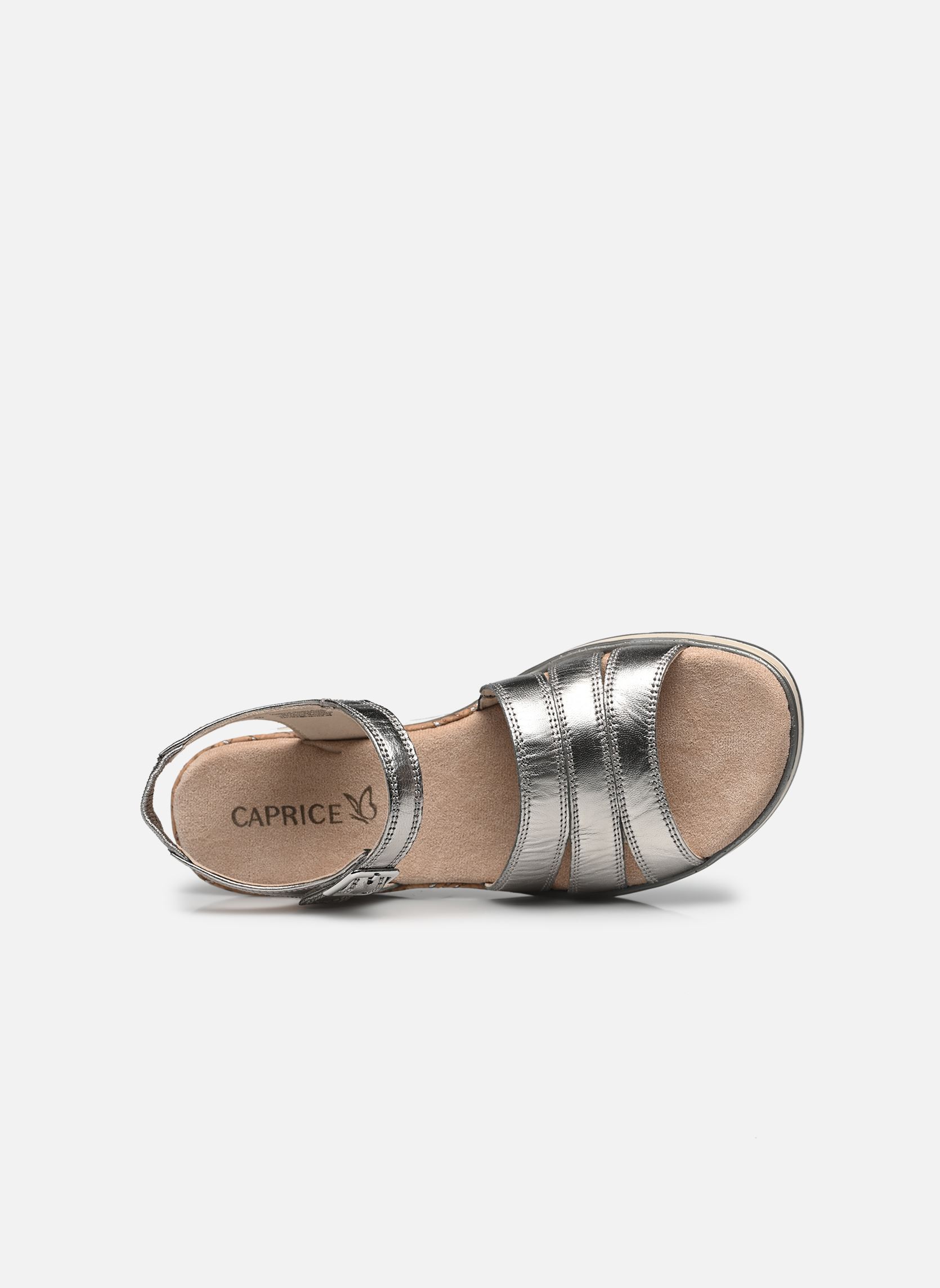 Sandali con zeppa e plateau 28711-44 N donna argento Caprice Sandali con zeppa e plateau 28711-44 N donna argento STONE METALLIC