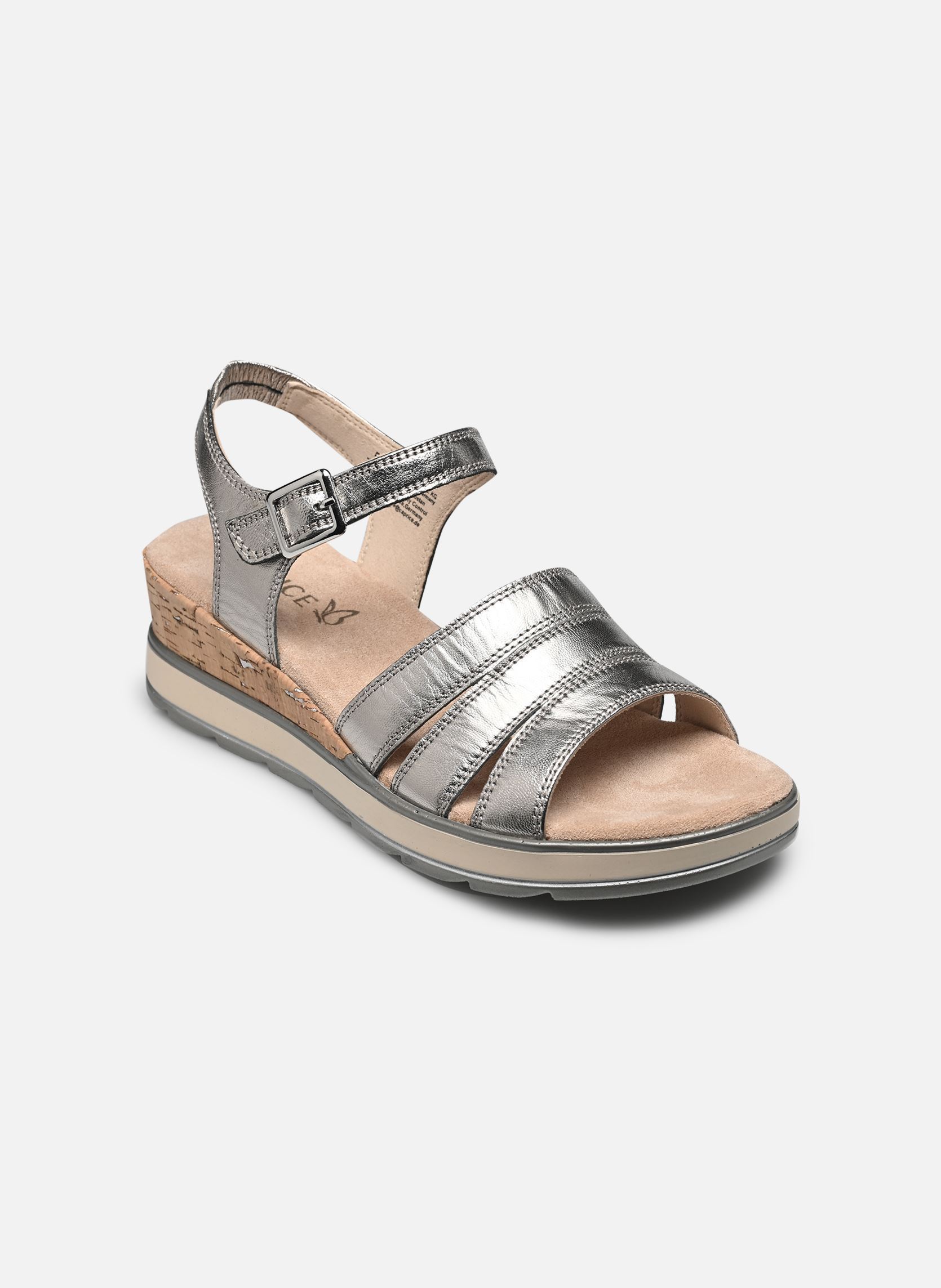 Sandali con zeppa e plateau 28711-44 N donna argento Caprice Sandali con zeppa e plateau 28711-44 N donna argento STONE METALLIC
